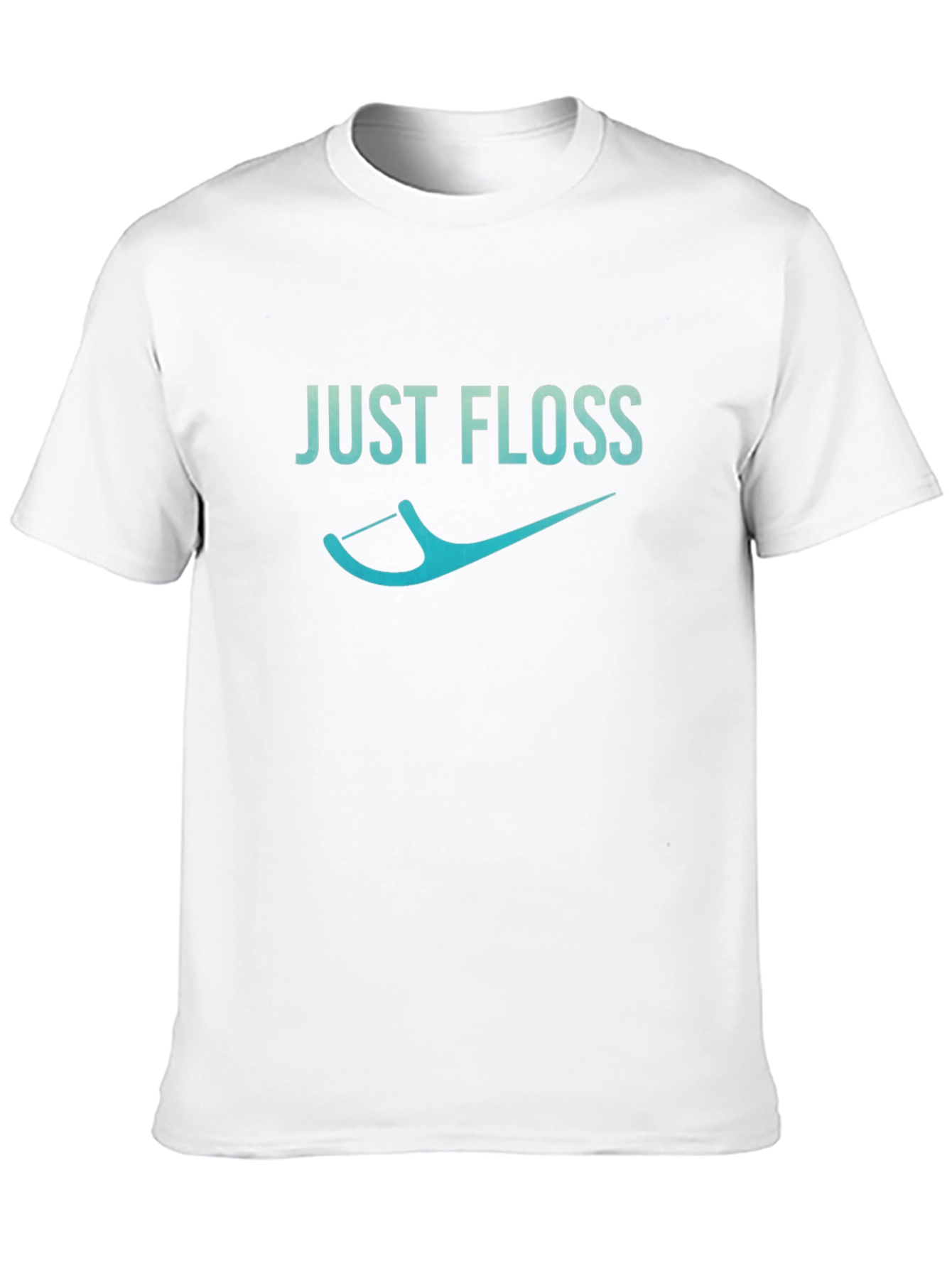 Black Just Floss Graphic Tee - Dental Hygiene Shirt view 10