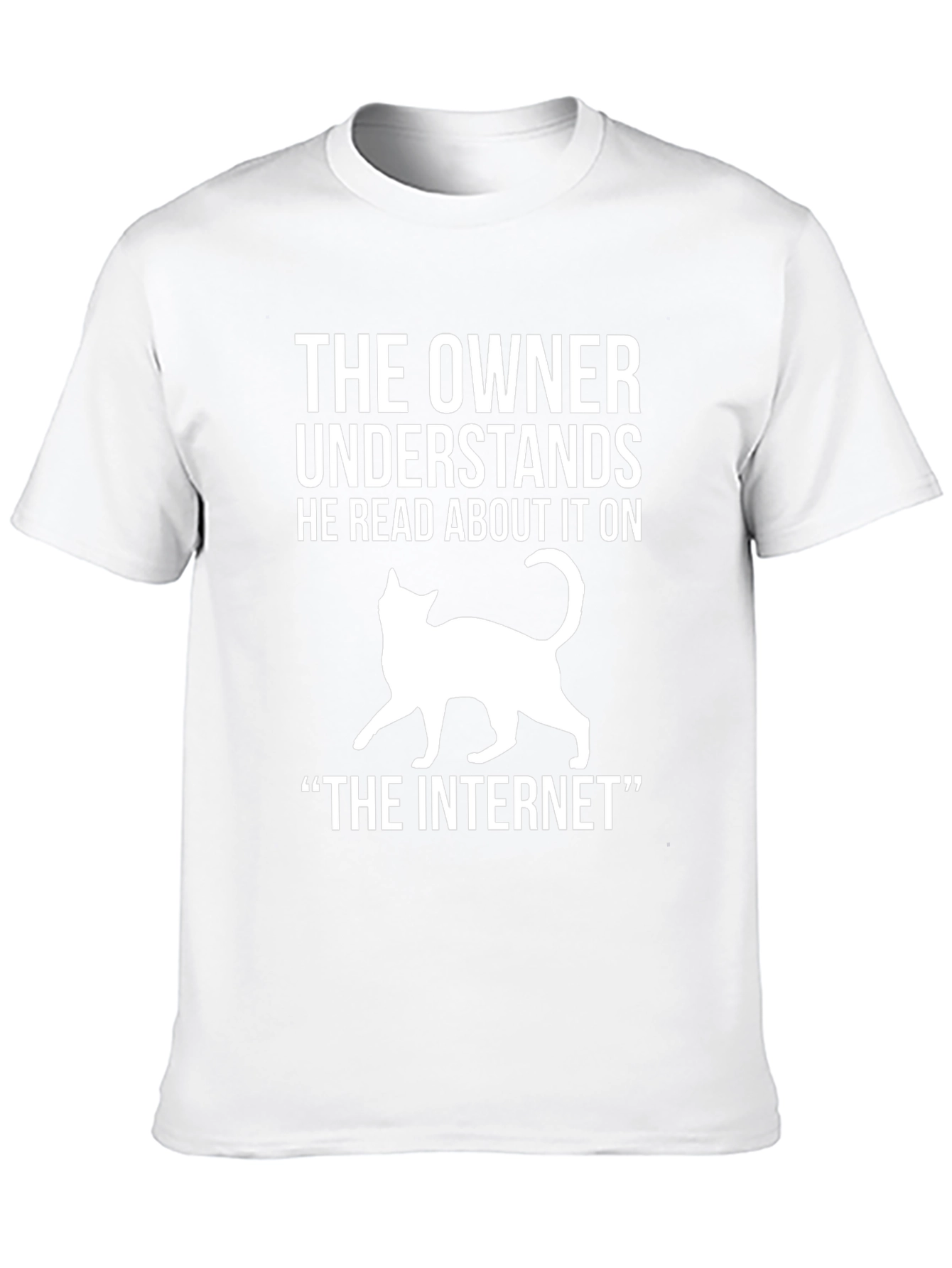 Black Cat Owner Humor T-Shirt view 10