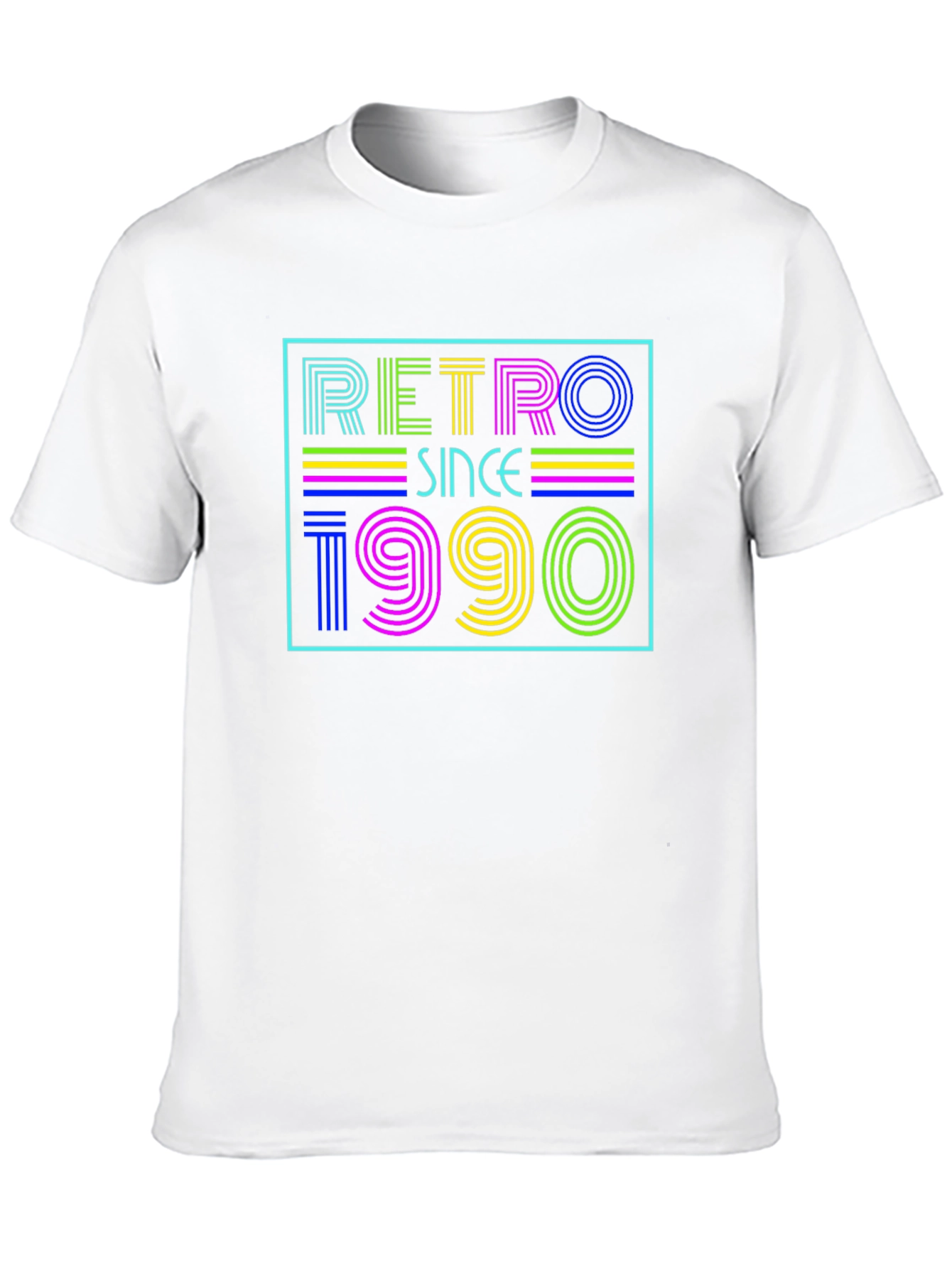 Black Retro Since 1990 Graphic Tee view 10