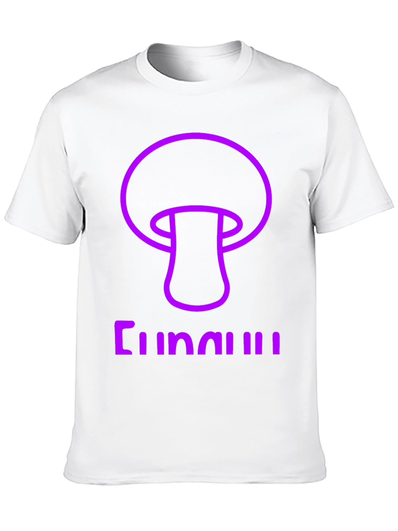 Black Fun Guy Graphic Tee - Black Cotton Mushroom Shirt view 10