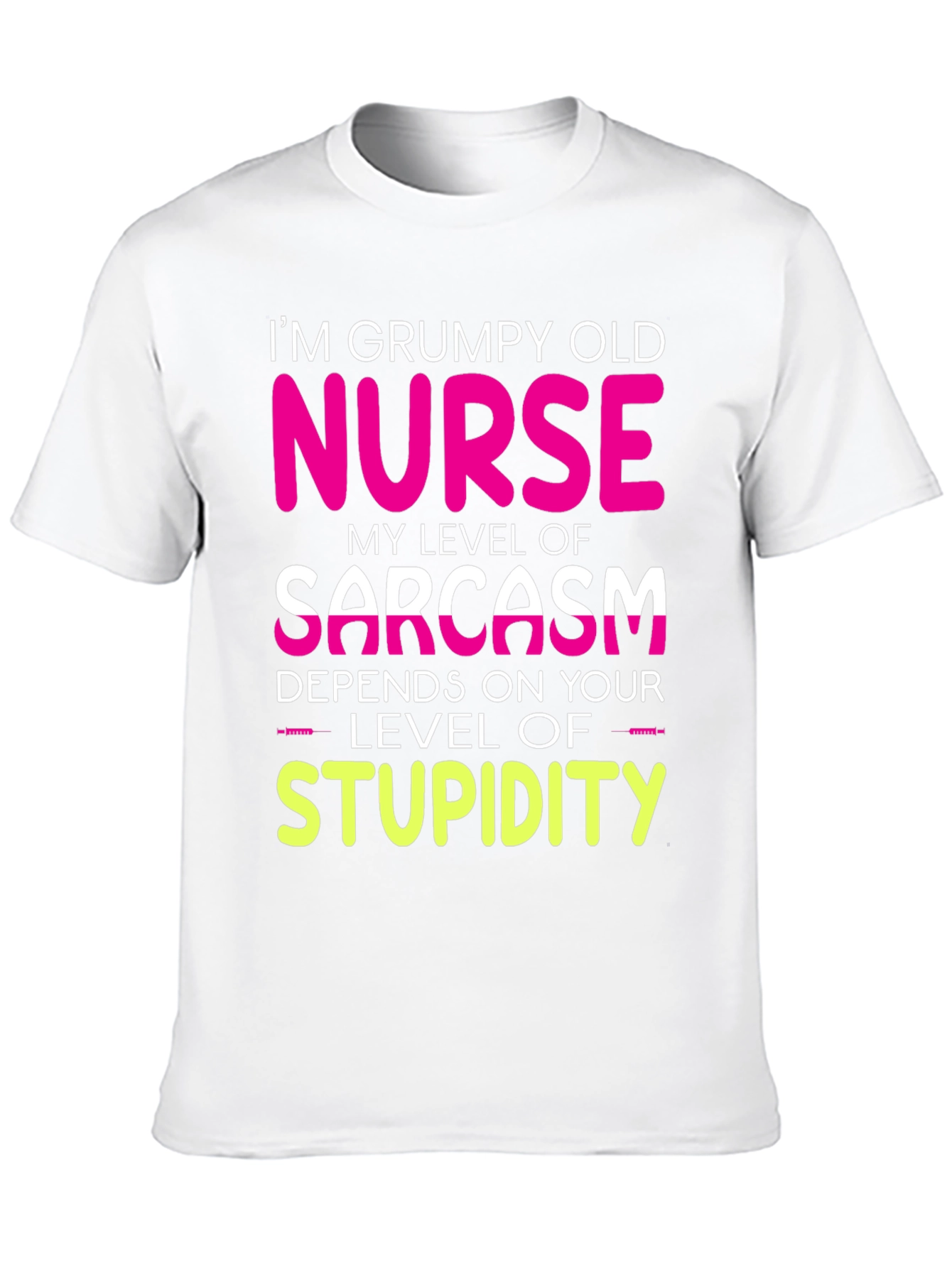 Black Grumpy Old Nurse T-Shirt Sarcasm Level Funny Tee view 10