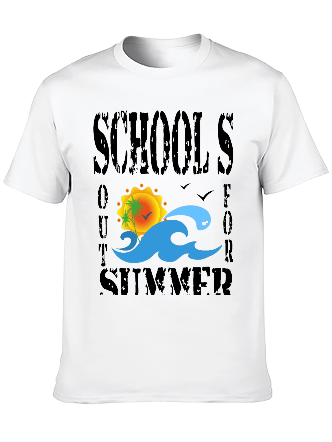 Black Schools Out For Summer Graphic Tee view 10