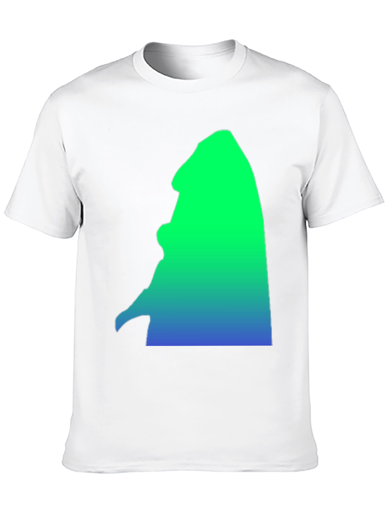 Black Gradient Silhouette Graphic Tee - Casual Comfort view 10