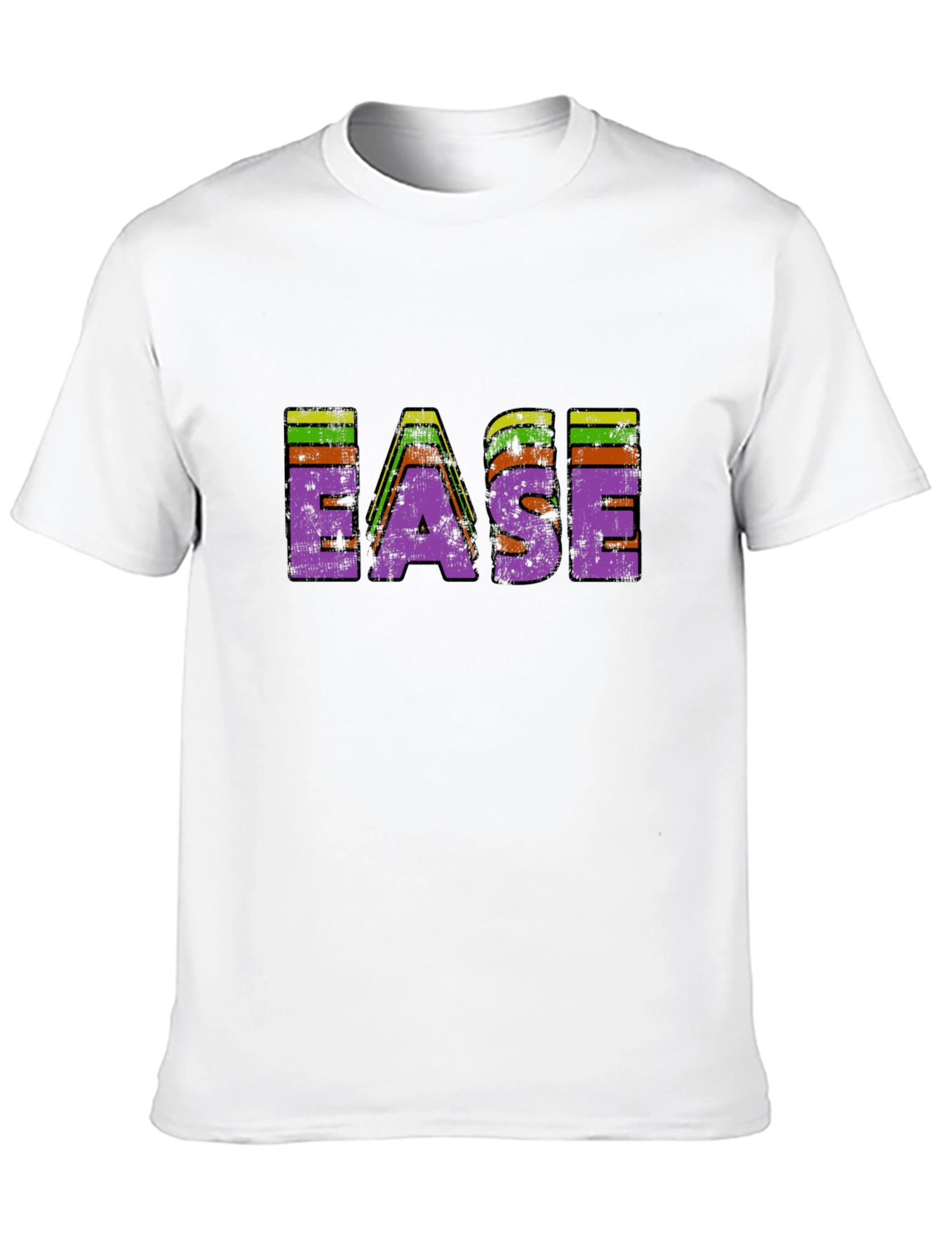 Black Retro EASE T-Shirt - Vintage Style Tee view 10