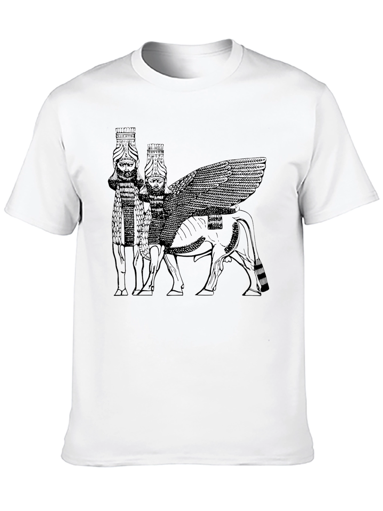 Black Winged Bull Graphic Tee - Black view 10