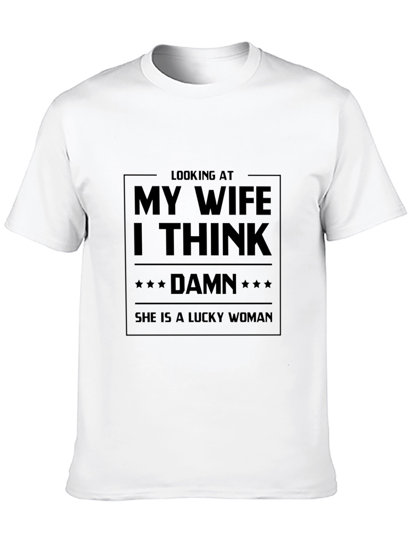 Black Lucky Wife Graphic Tee - Black T-Shirt view 10