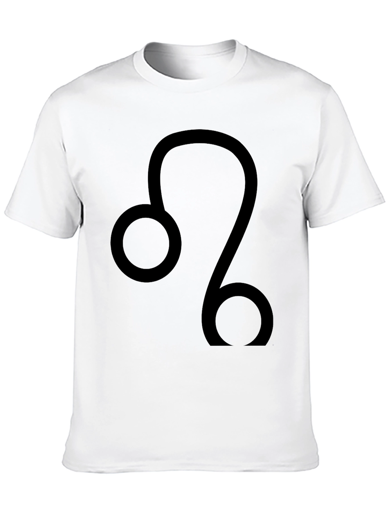 Black Leo Zodiac Sign Graphic Tee - Black view 10