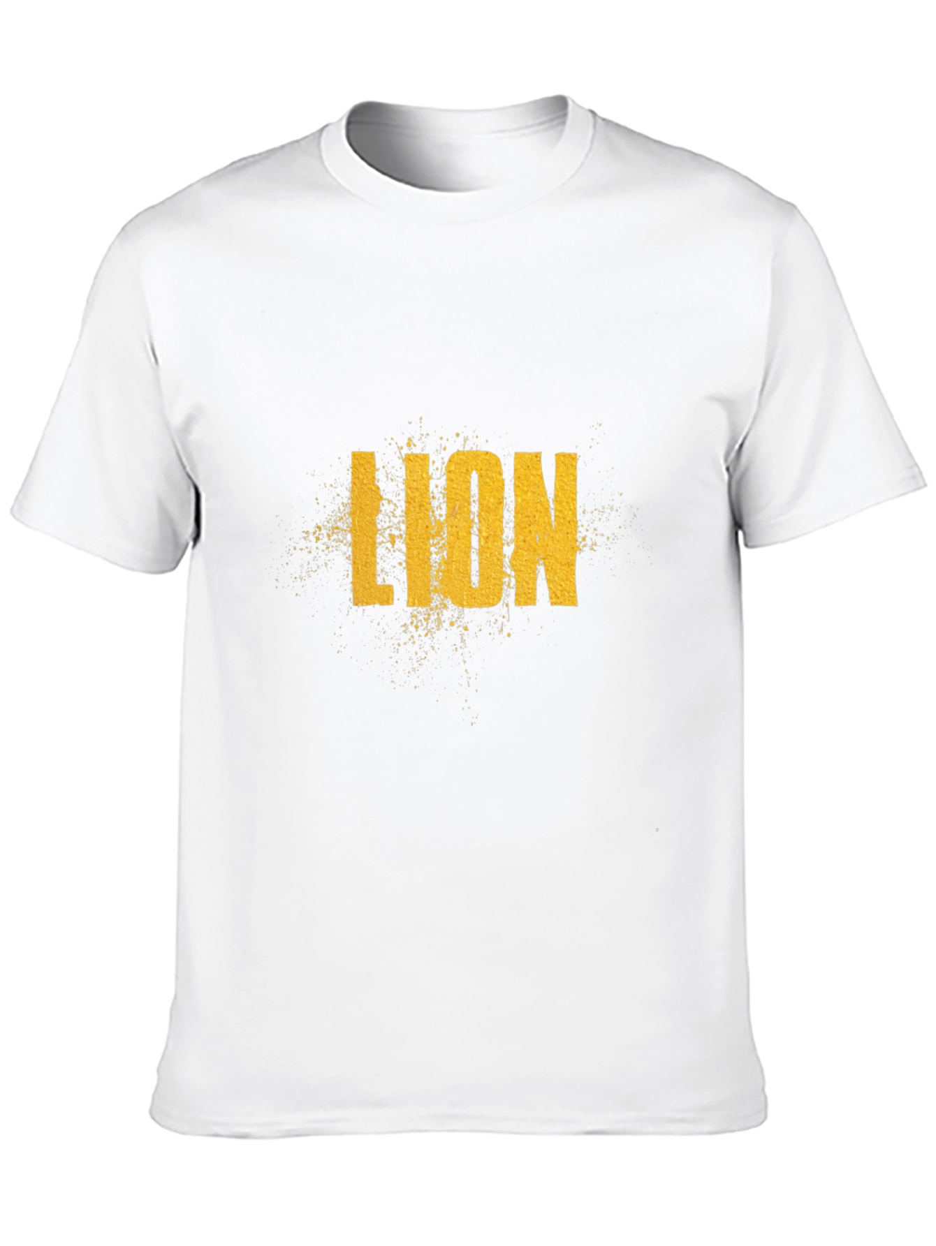Black Lion Graphic Print Black T-Shirt view 10