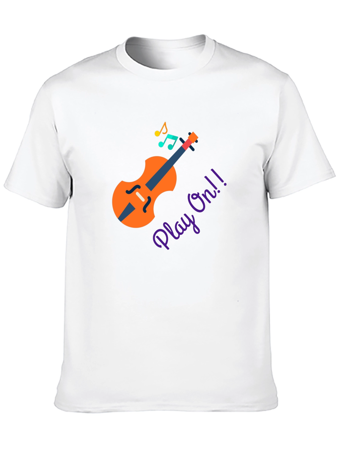 Black Play On! Musical Instrument T-Shirt view 10