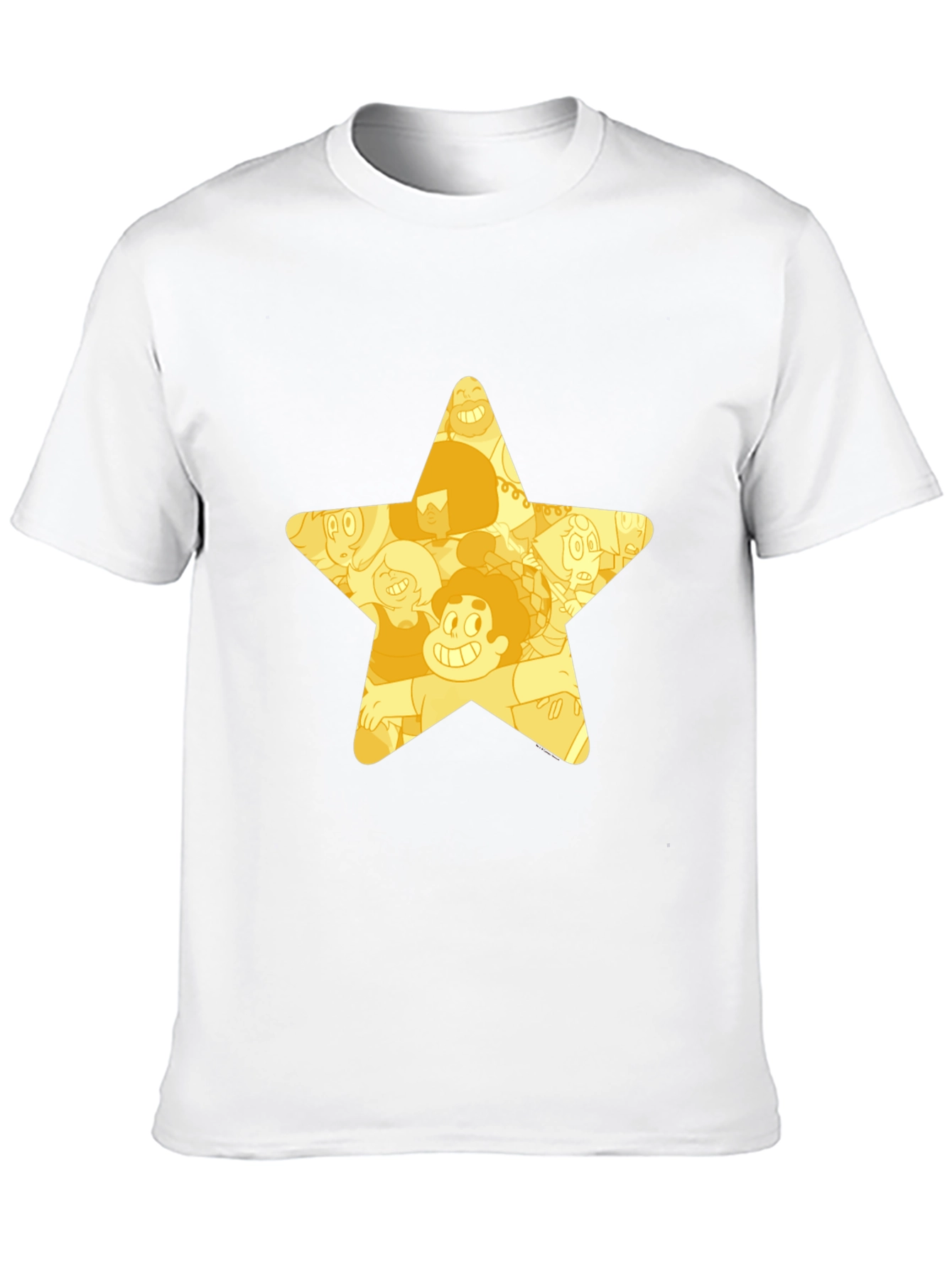 Black Star Cartoon Character Black T-Shirt view 10
