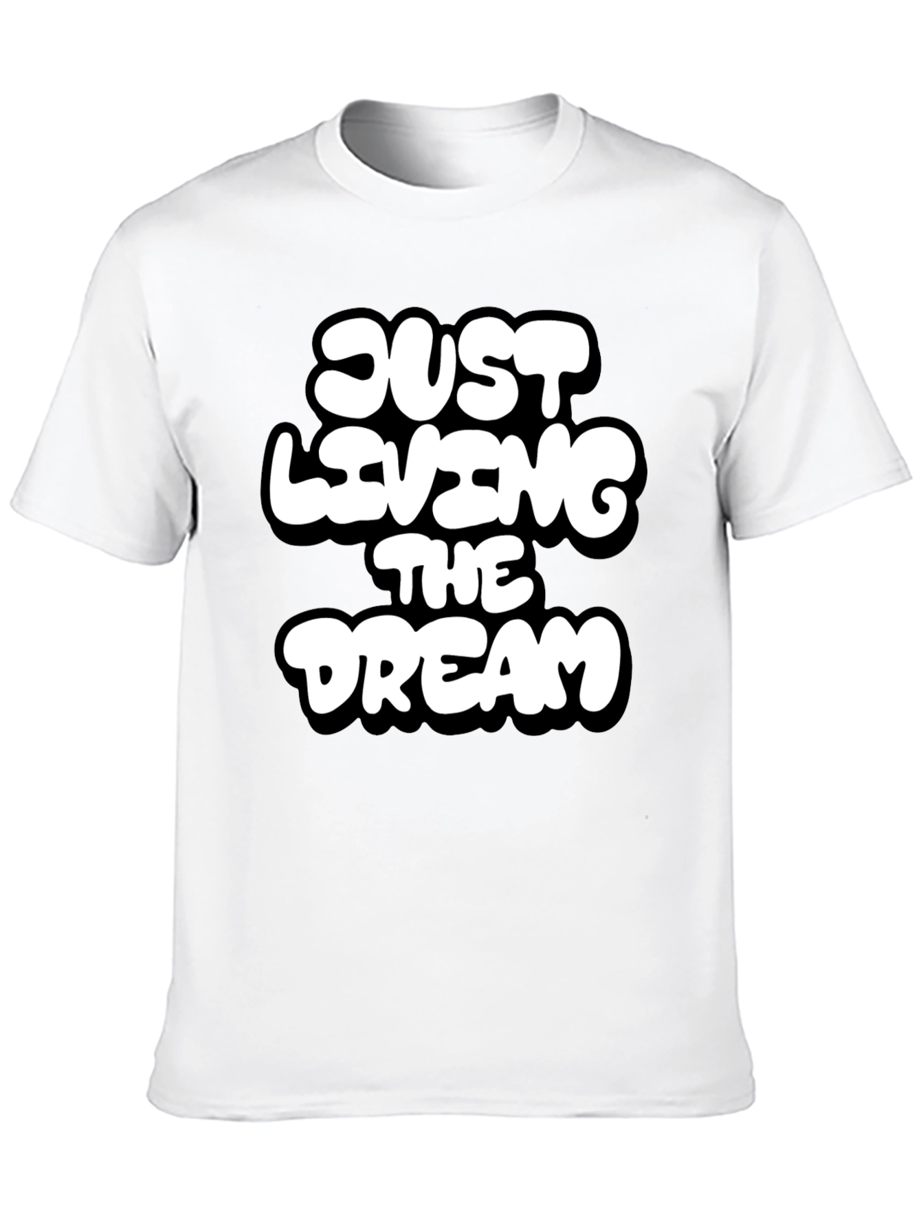Black Just Living the Dream Graphic T-Shirt view 10