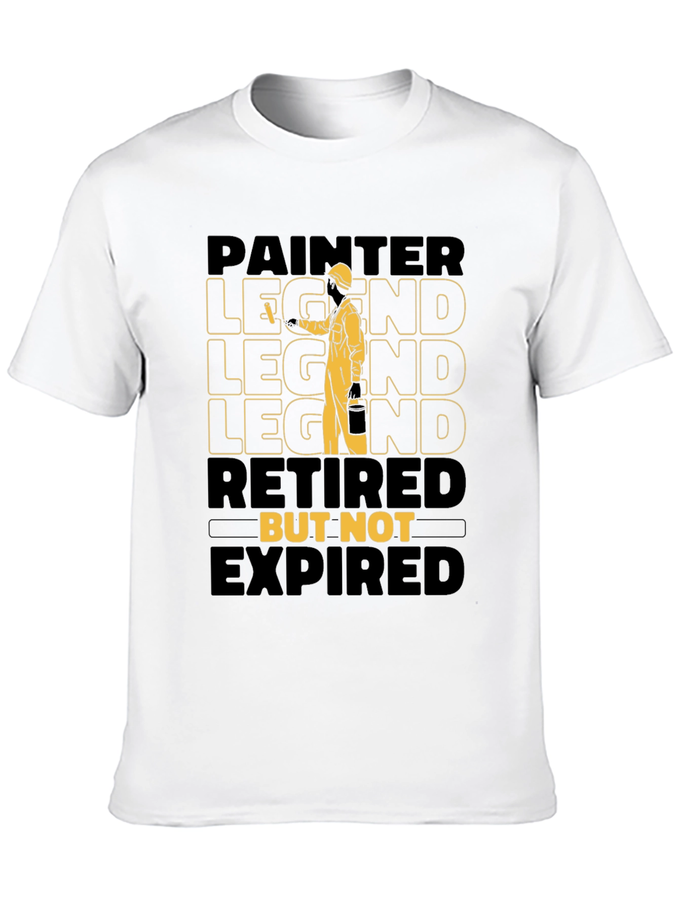 Black Painter Legend Retired Men's T-Shirt view 10