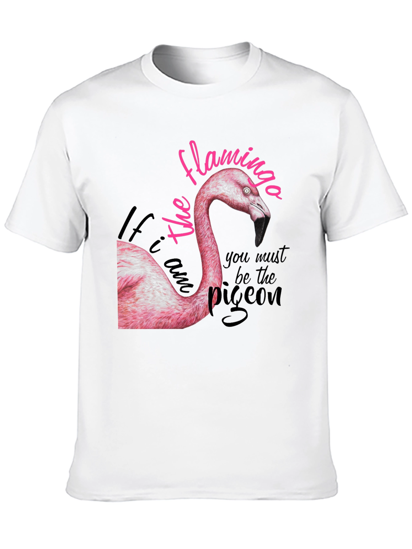 Black Flamingo Graphic Print Tee - Be the Flamingo T-Shirt view 10