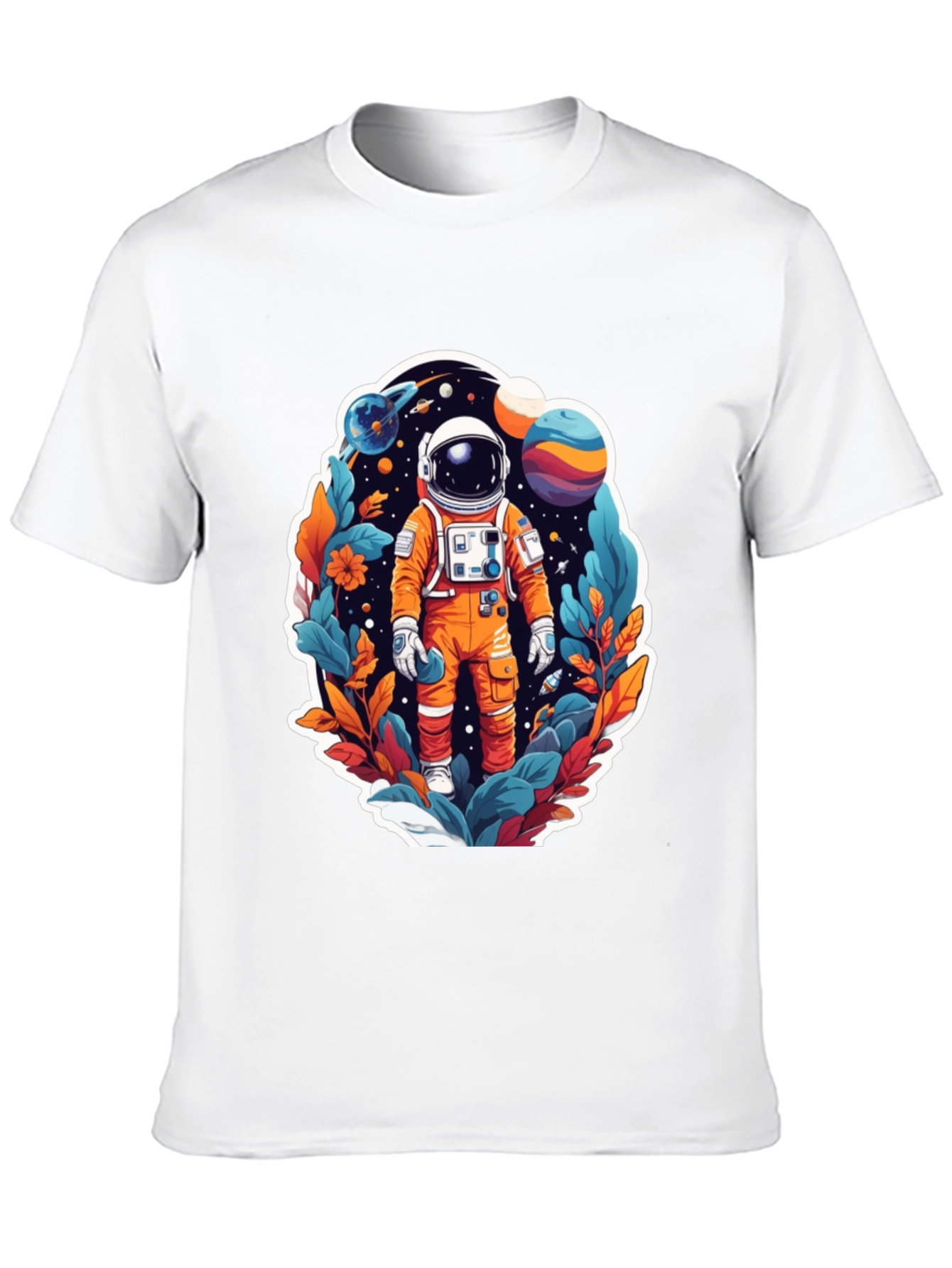 Black Astronaut in Space T-Shirt view 10