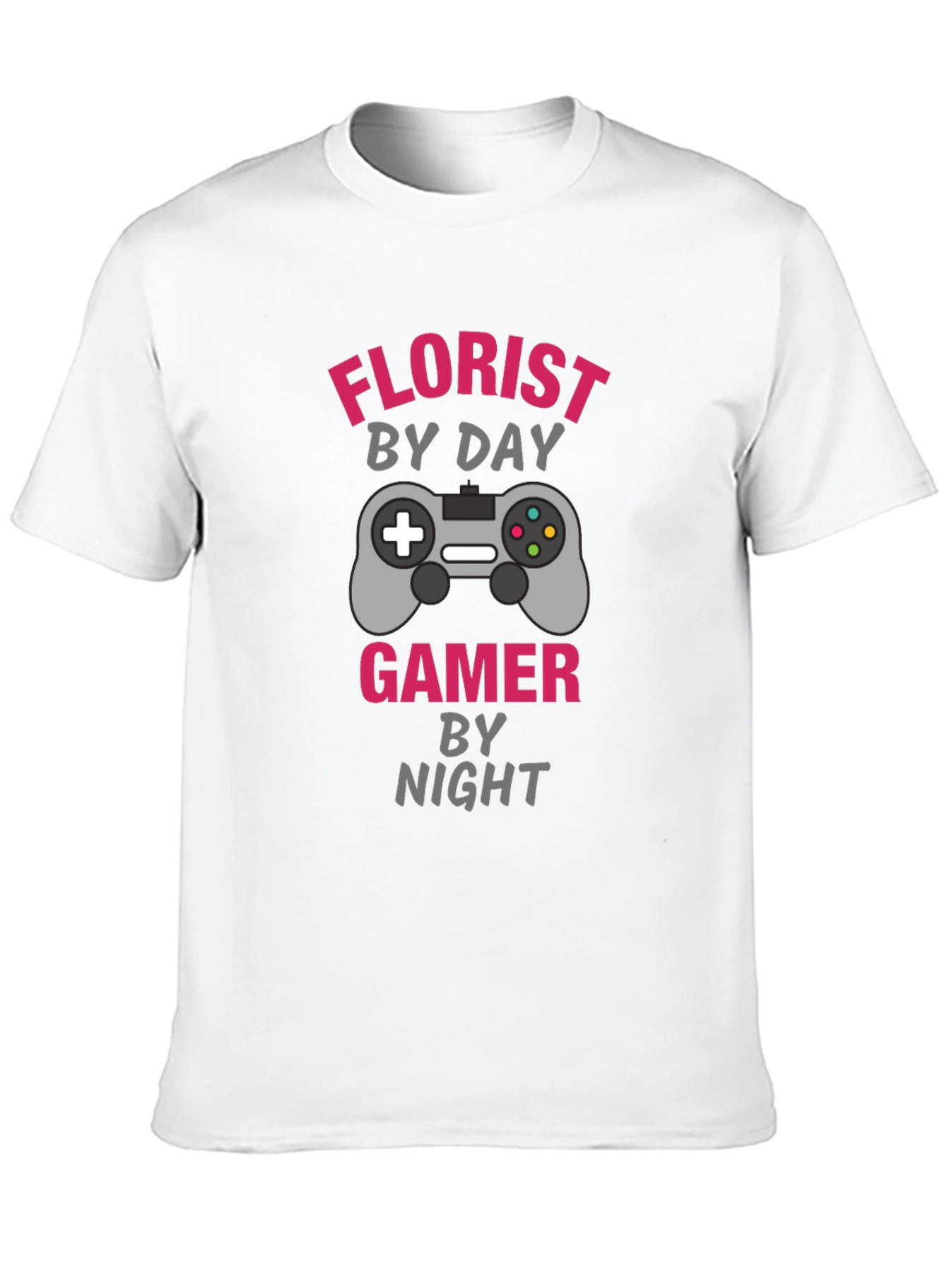 Black Florist by Day Gamer by Night Graphic Tee view 10