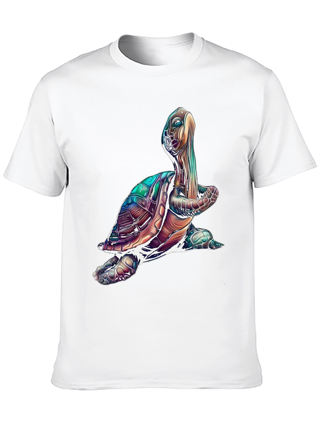 Black Turtle Graphic Tee - Cool Sea Turtle T-Shirt view 10