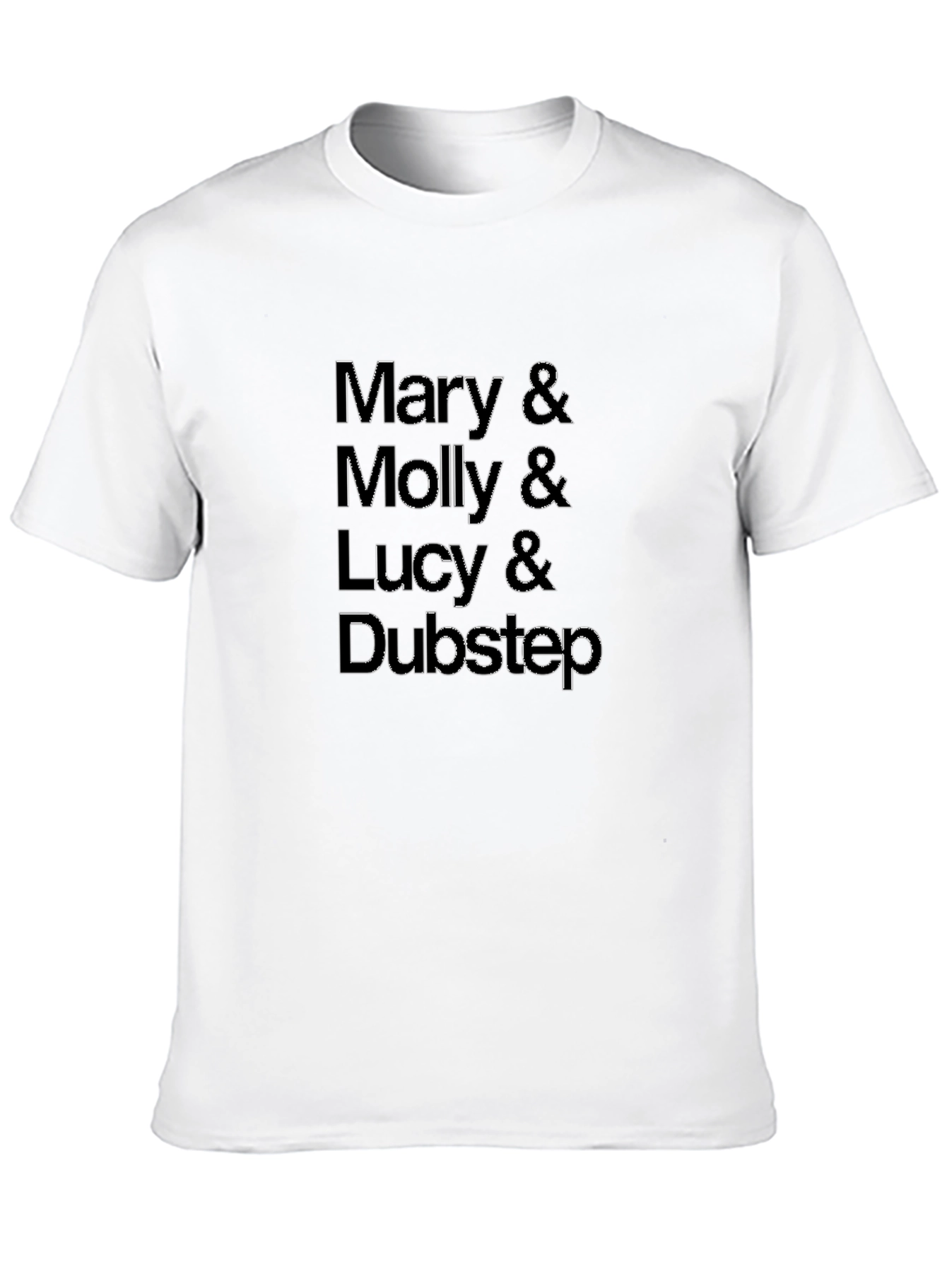Black Mary Molly Lucy Dubstep Funny Graphic Tee view 10