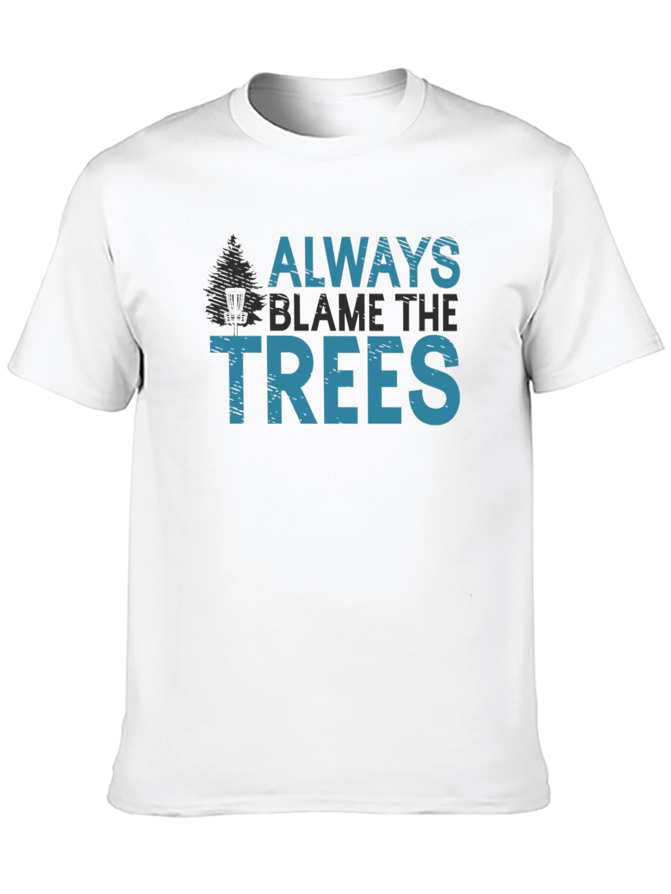 Black Always Blame the Trees Graphic Tee view 10