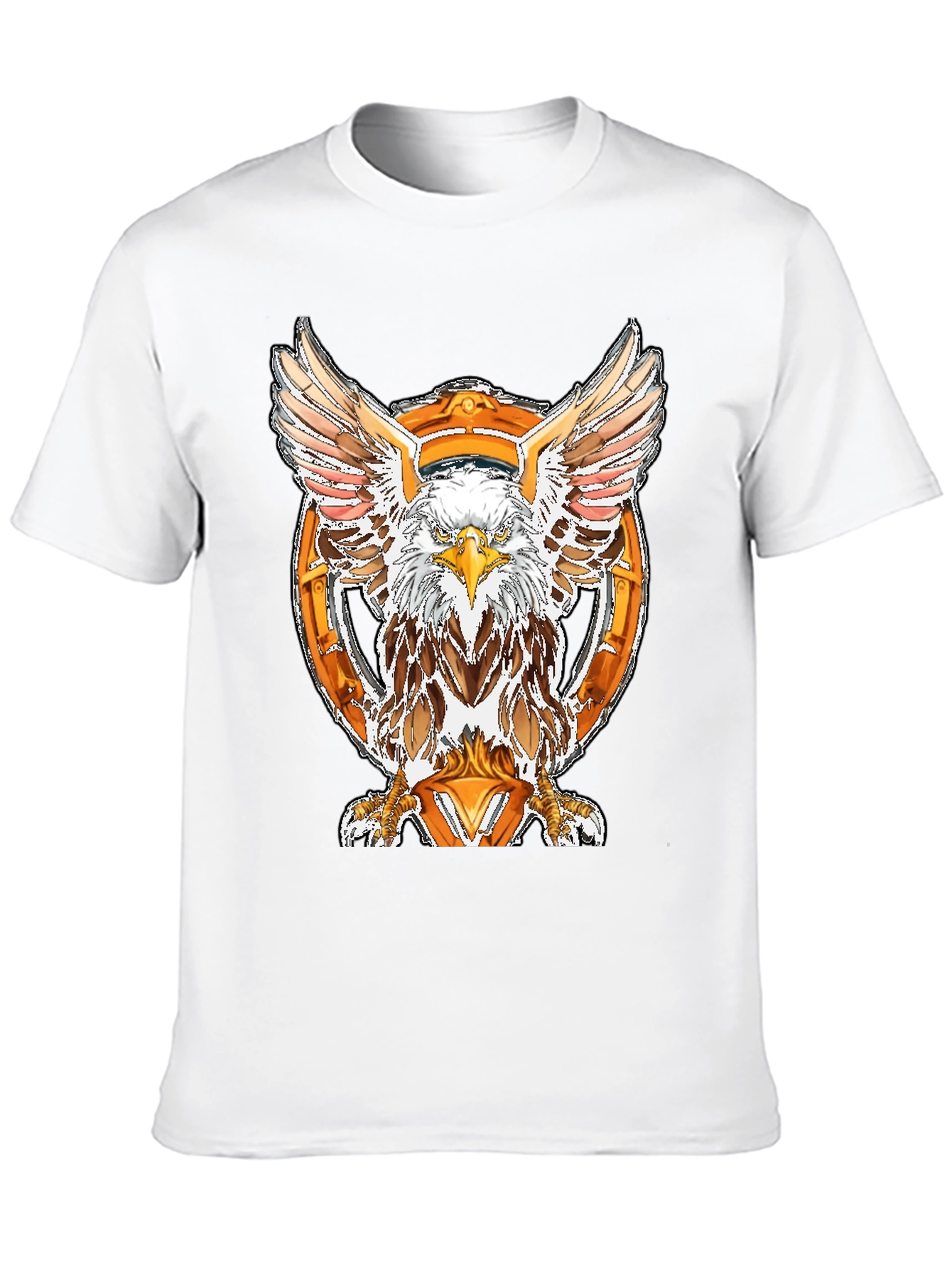 Black Eagle Emblem Black T-Shirt view 10