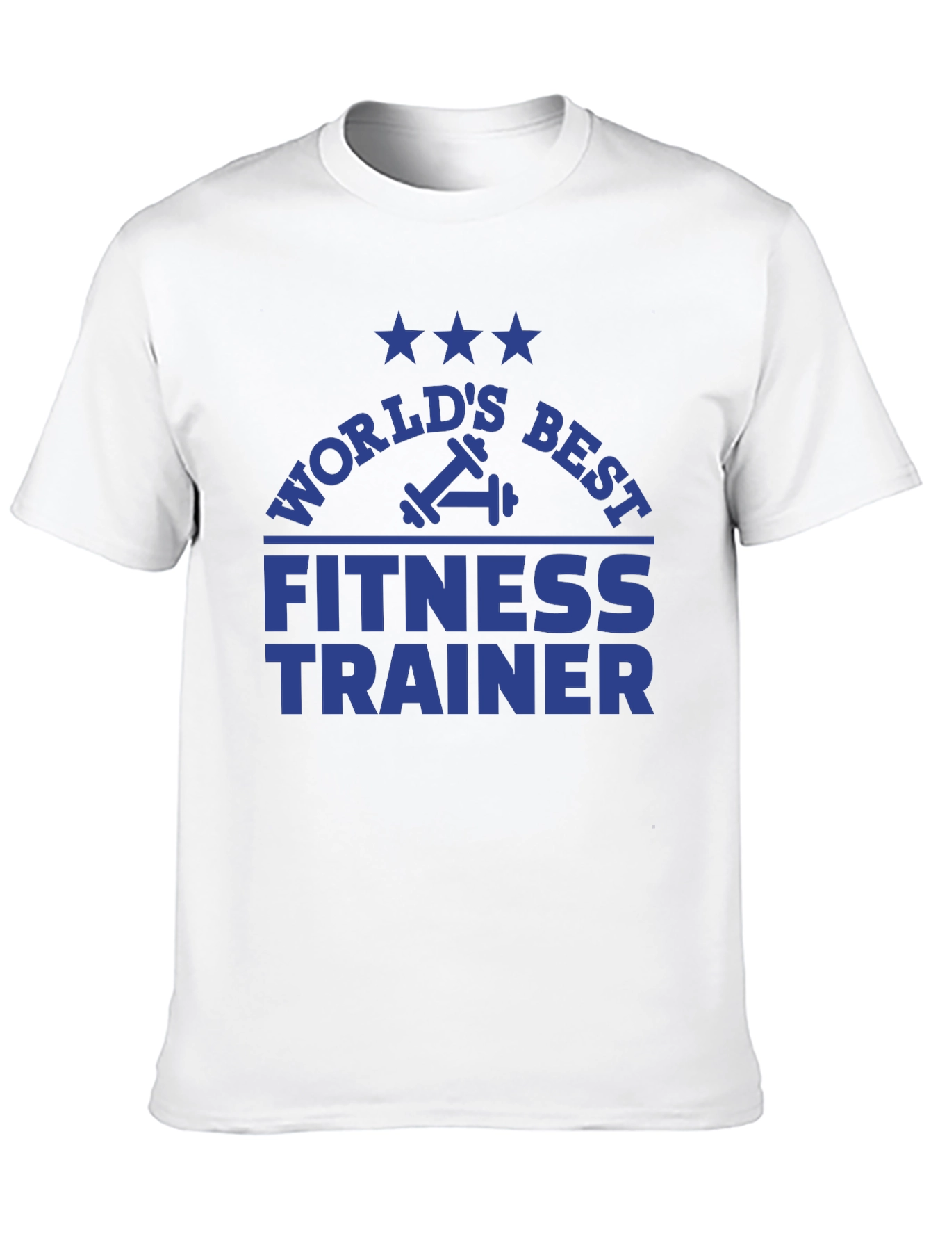 Black World's Best Fitness Trainer T-Shirt view 10