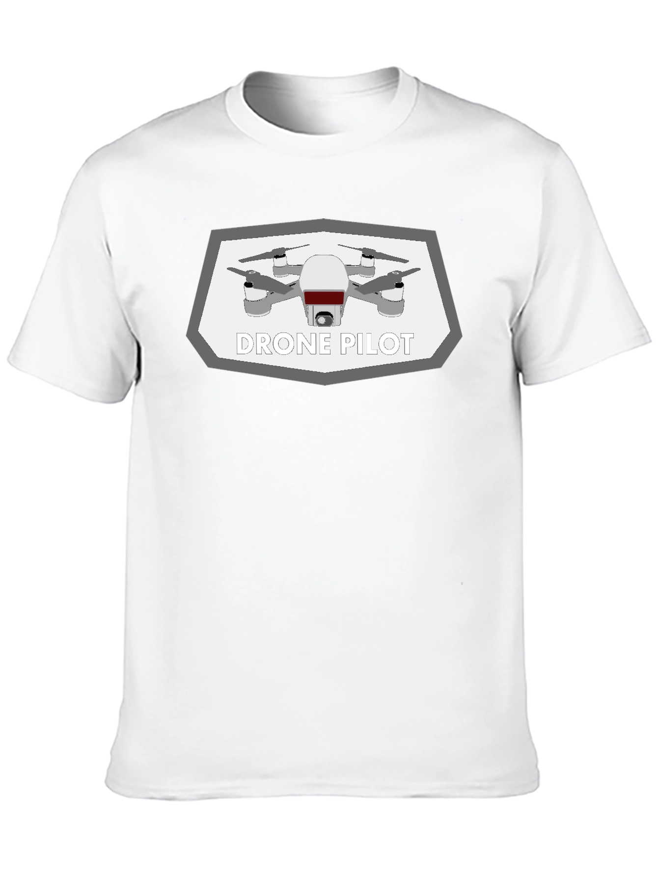 Black Drone Pilot Graphic Tee - Black Cotton T-Shirt view 10