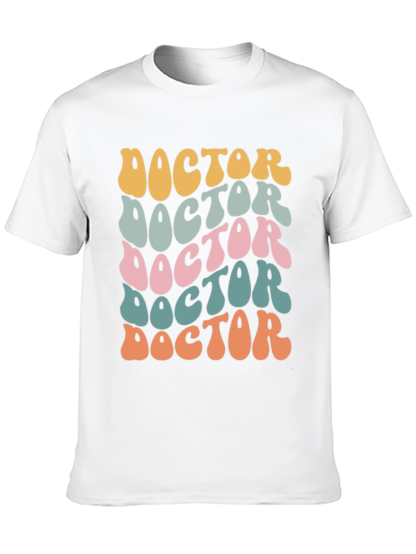 Black Retro Doctor T-Shirt - Groovy Medical Apparel view 10