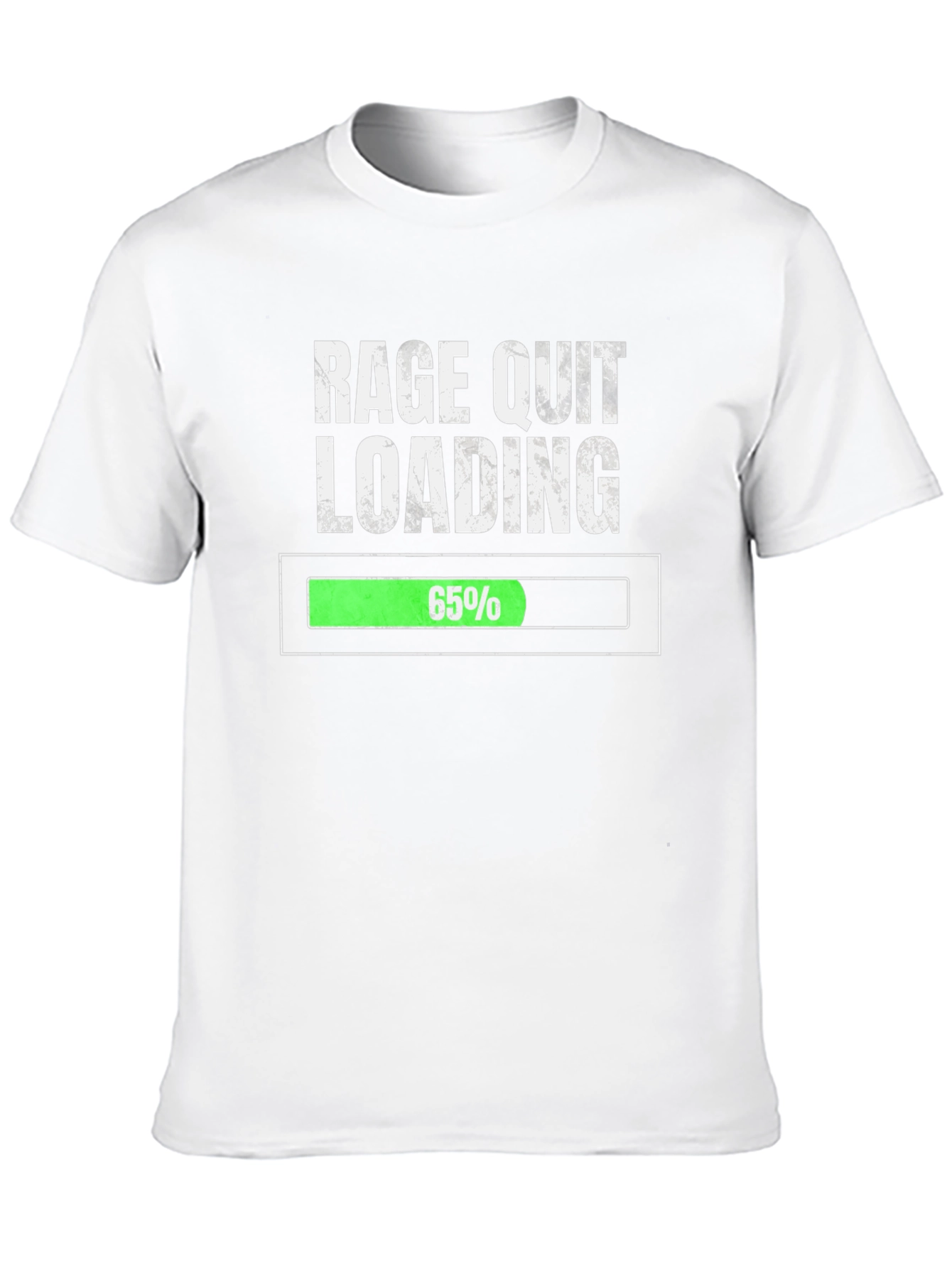 Black Rage Quit Loading T-Shirt - Gamer Humor Tee view 10