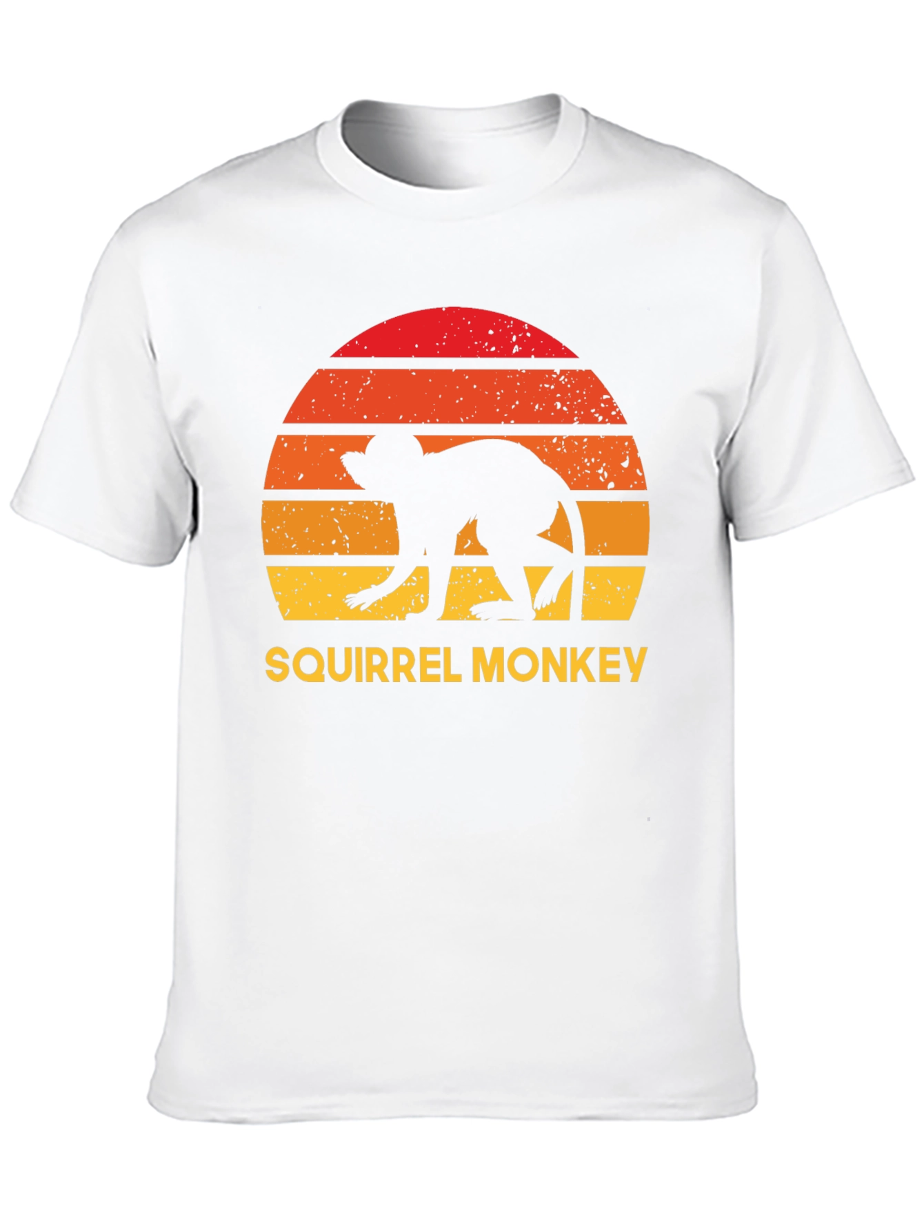Black Squirrel Monkey Sunset Graphic Tee view 10