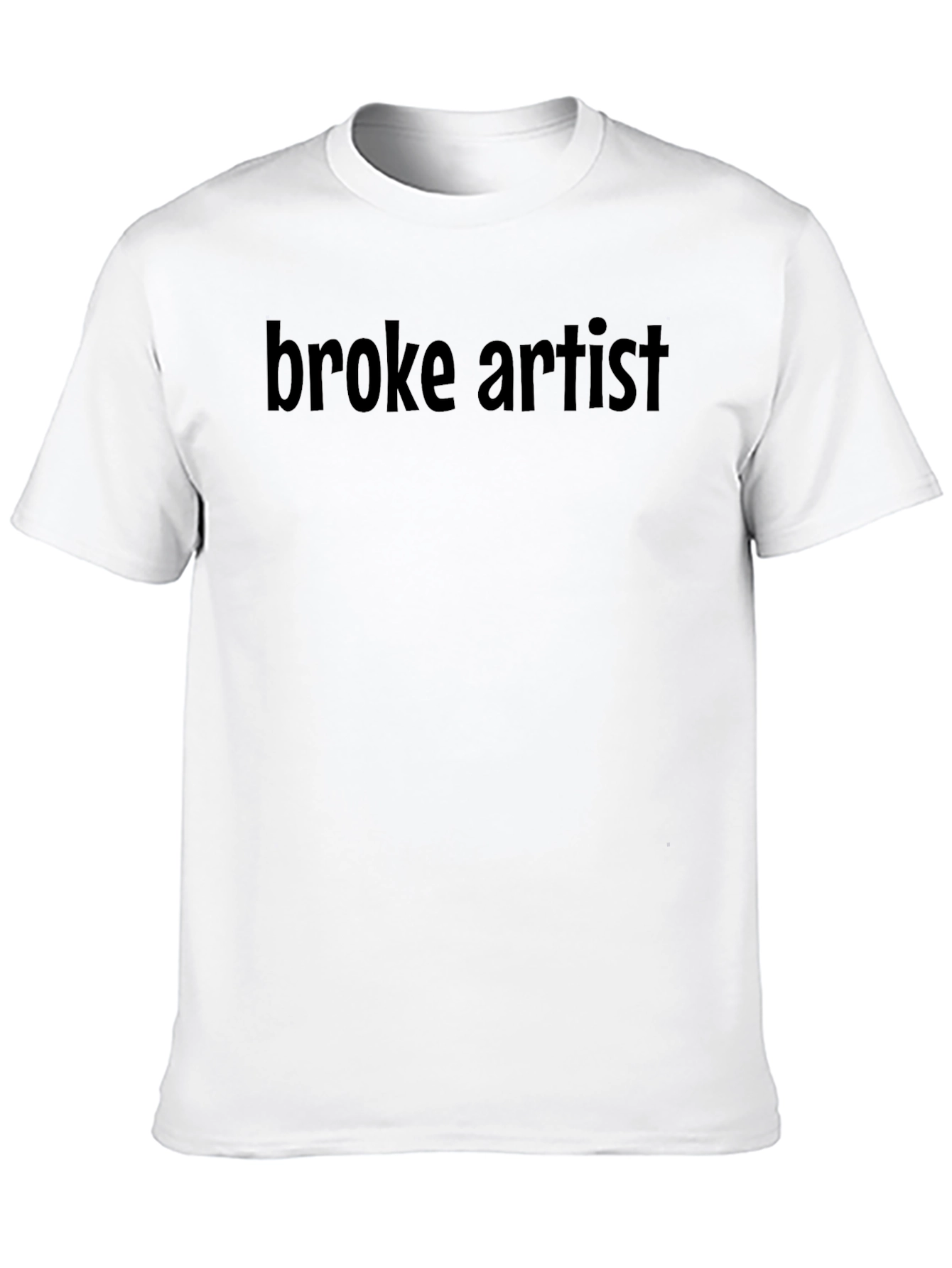 Black Broke Artist Black T-Shirt - Unisex Crew Neck Tee view 10