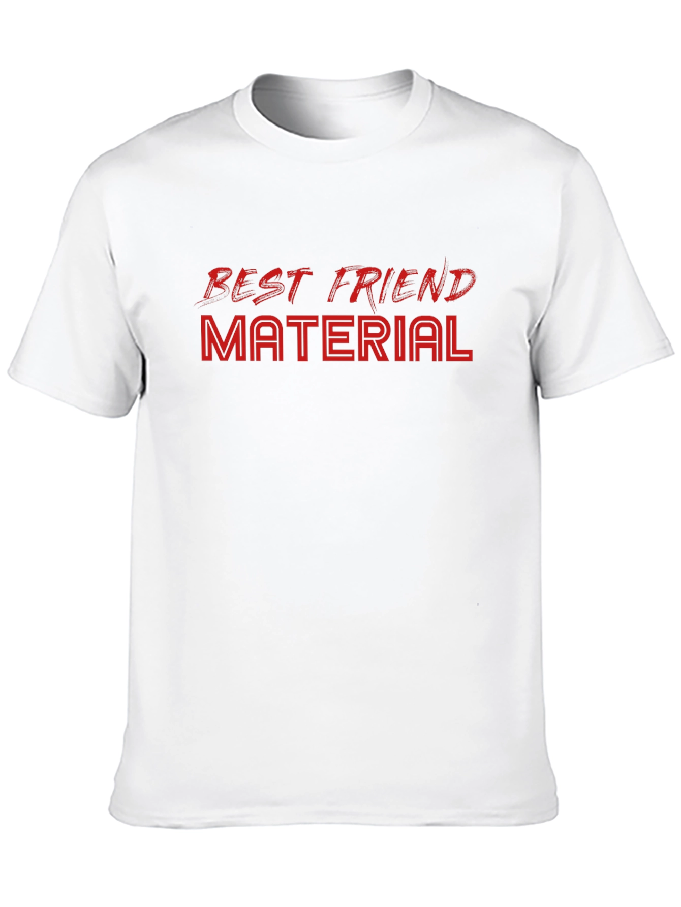 Black Best Friend Material Graphic T-Shirt view 10