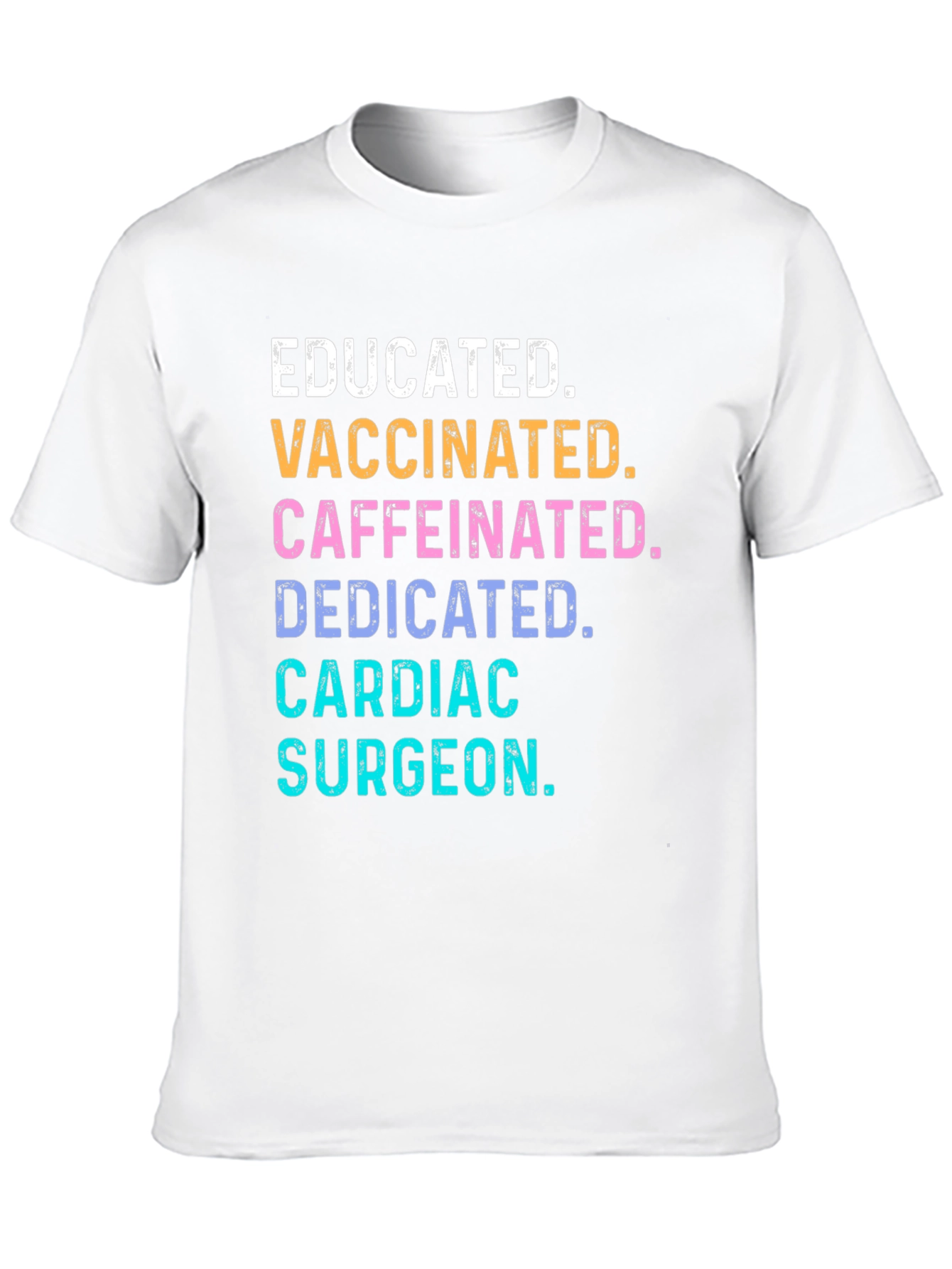 Black Educated Vaccinated Cardiac Surgeon T-Shirt view 10