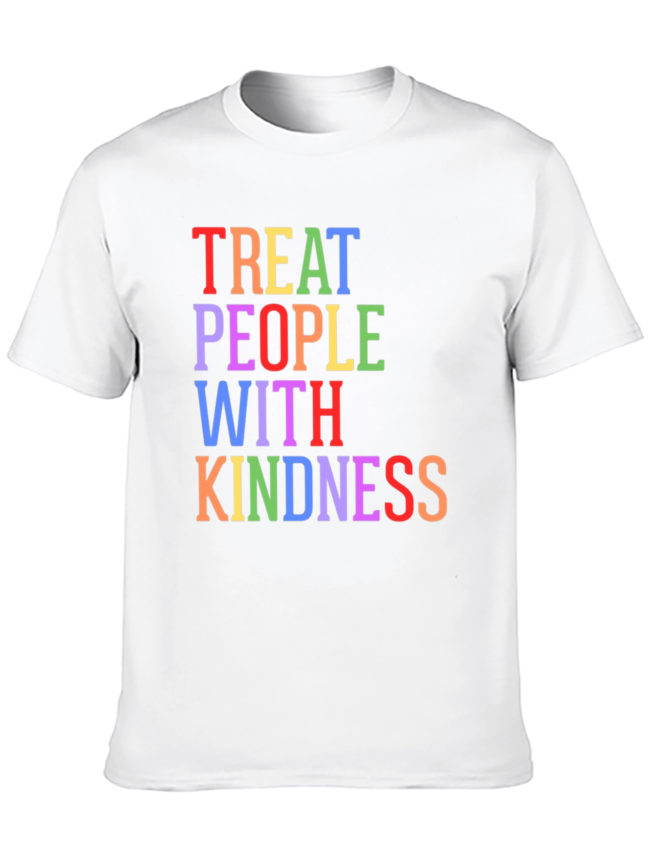 Black Treat People With Kindness Graphic Tee - Black view 10