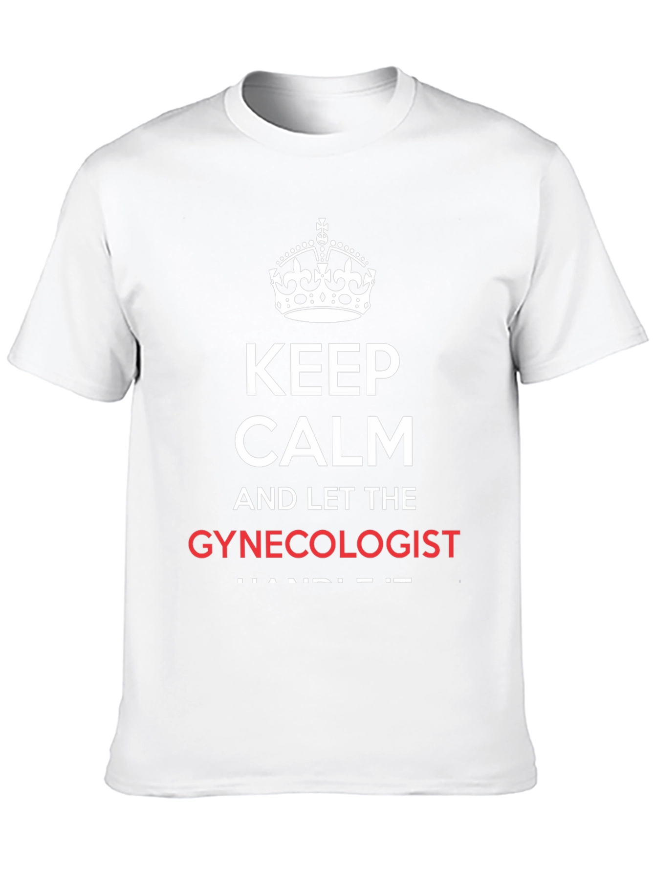 Black Keep Calm Gynecologist Black T-Shirt view 10