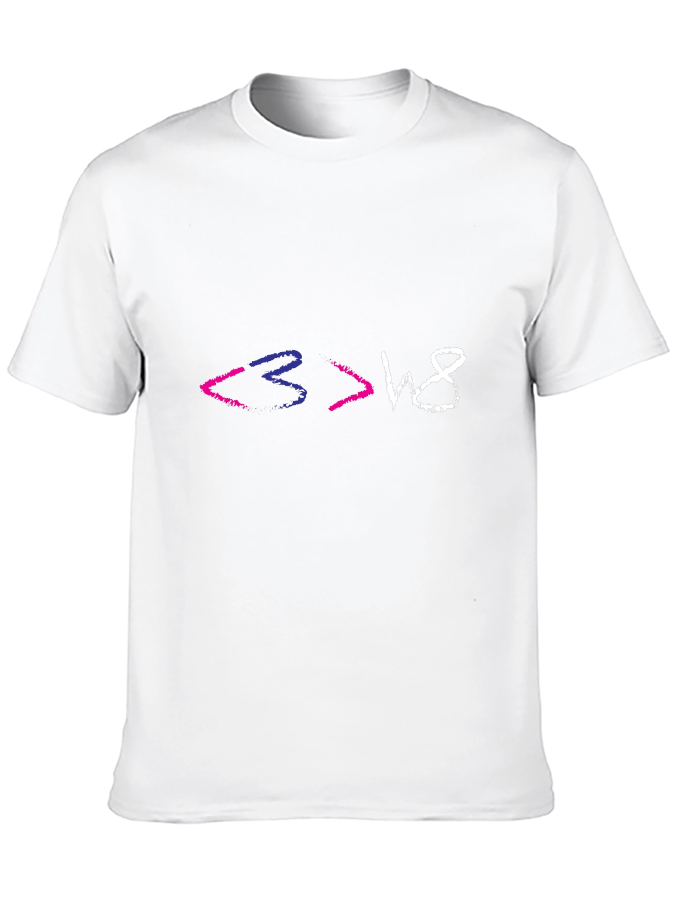 Black Bi Love > Hate T-Shirt - Pride Apparel view 10