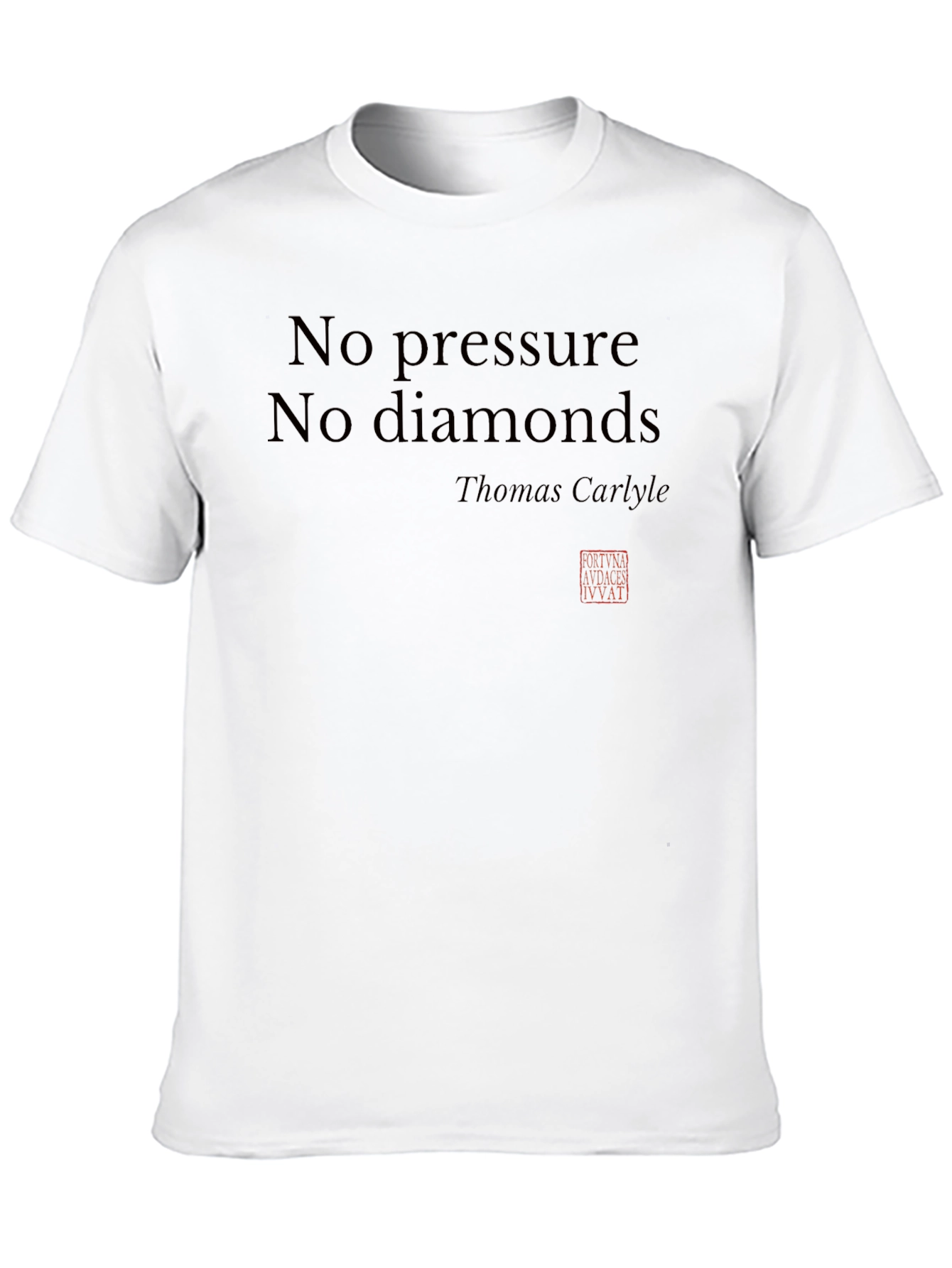 Black No Pressure No Diamonds Graphic T-Shirt view 10