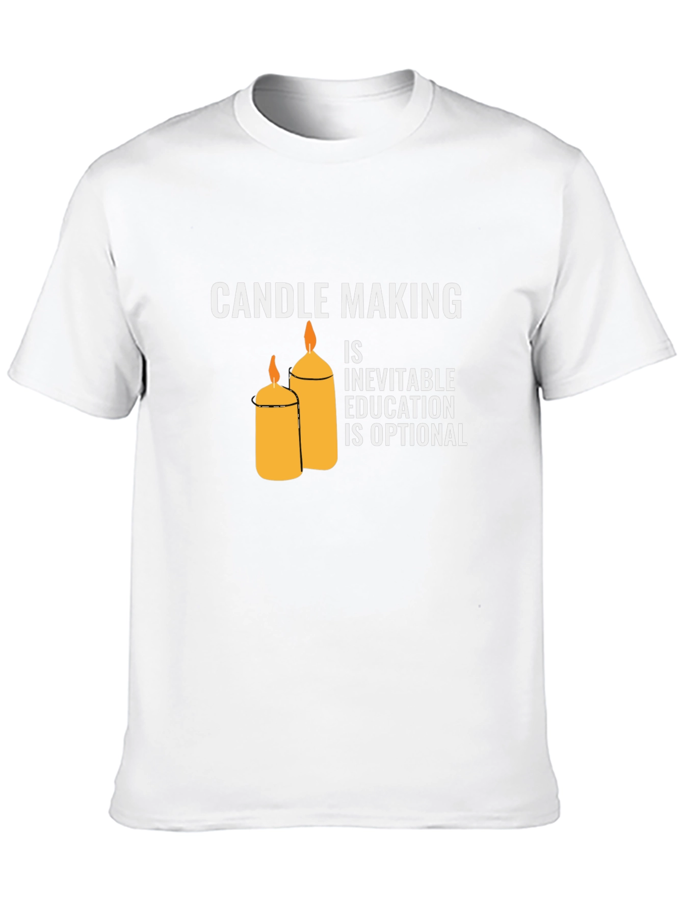 Black Candle Making T-Shirt: Inevitable Education Optional view 10