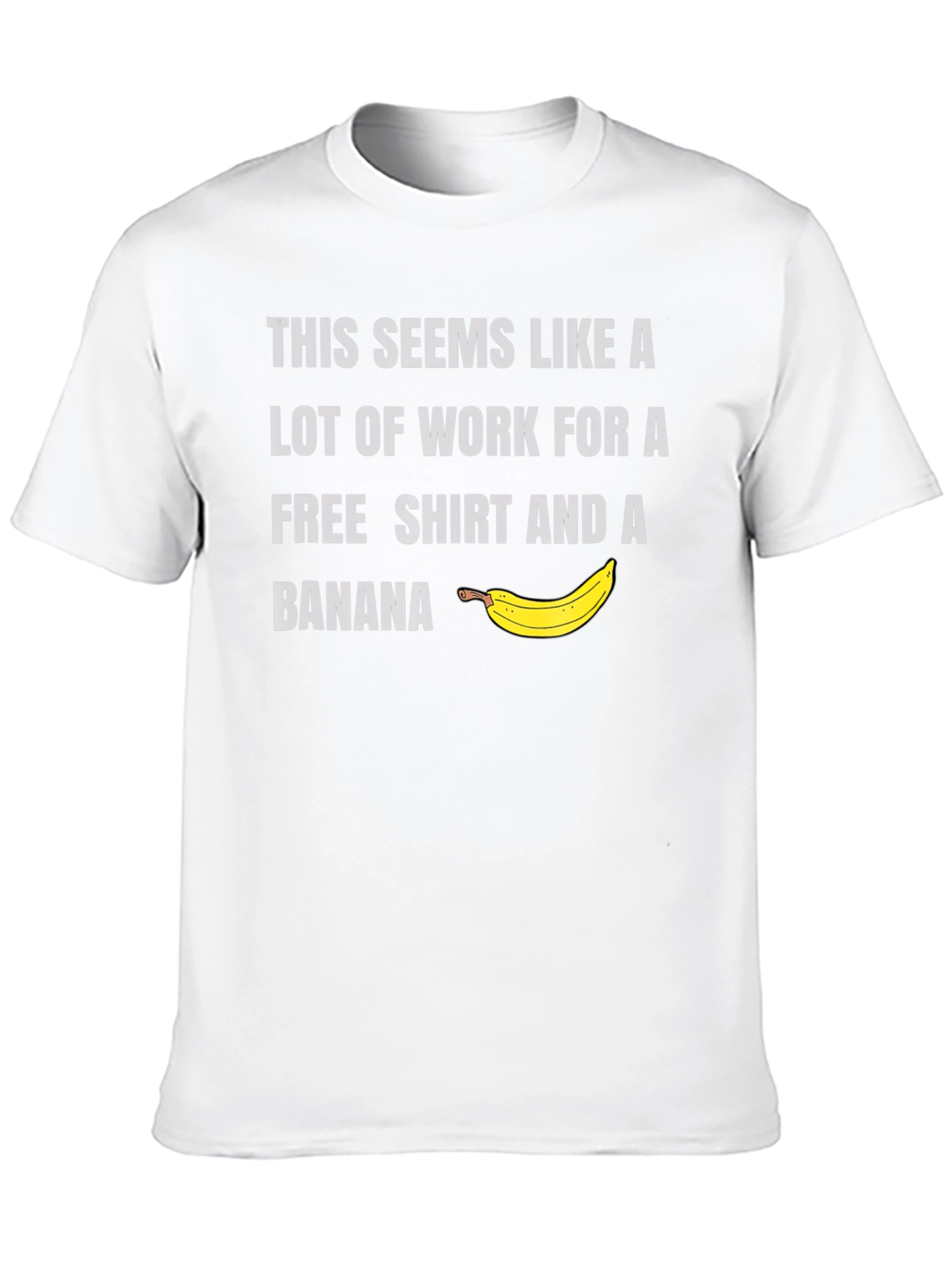 Black Free Shirt & Banana Men's Graphic Tee view 10