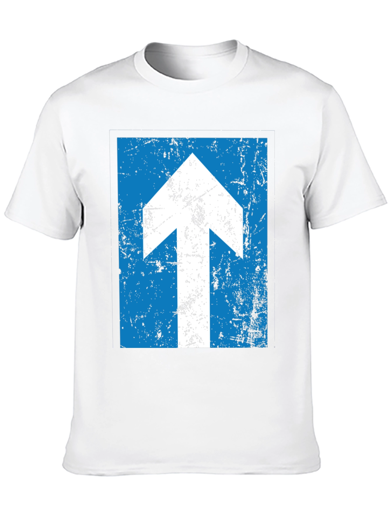 Black Up Arrow Distressed T-Shirt view 10