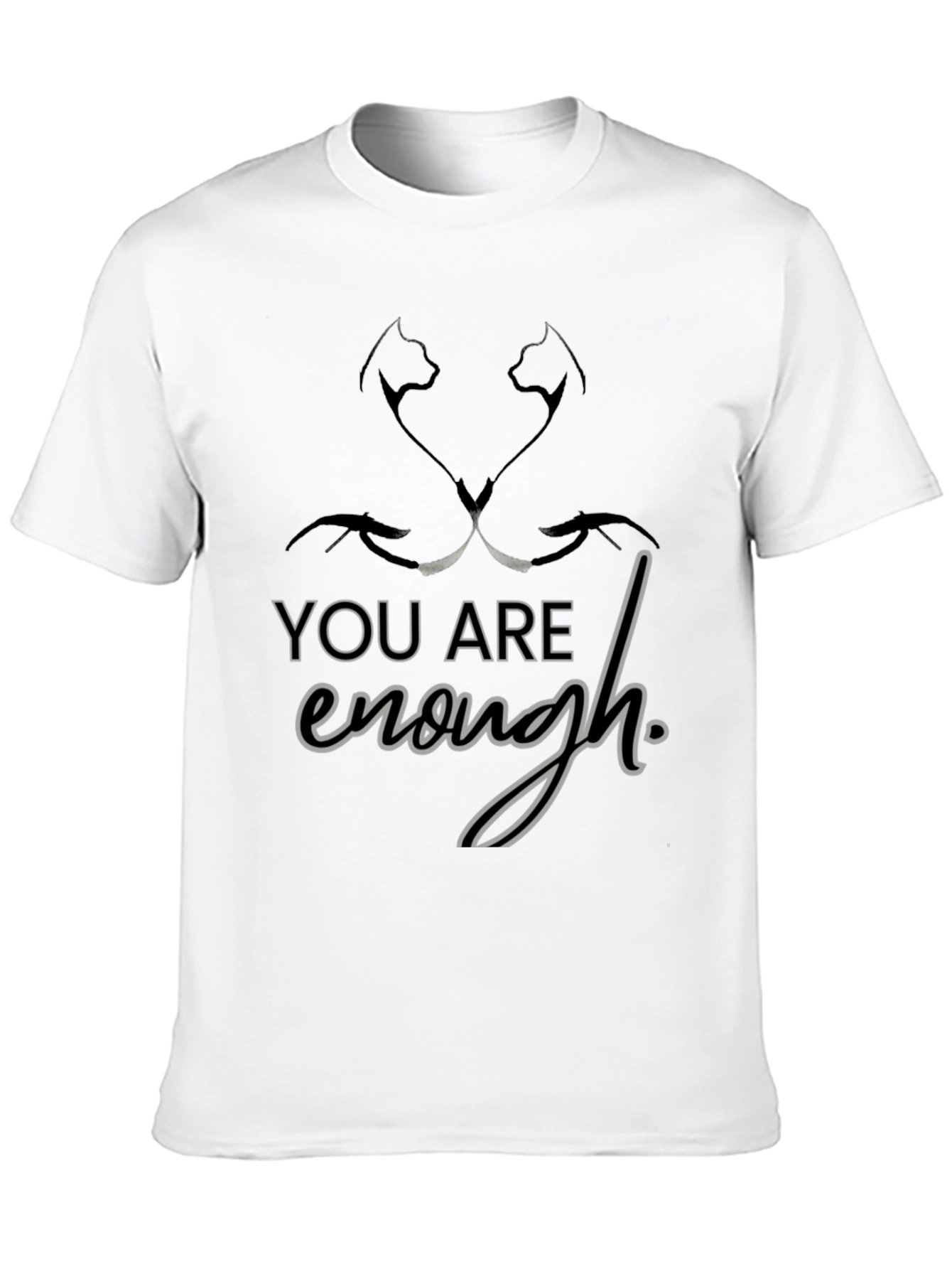 Black You Are Enough T-Shirt view 10