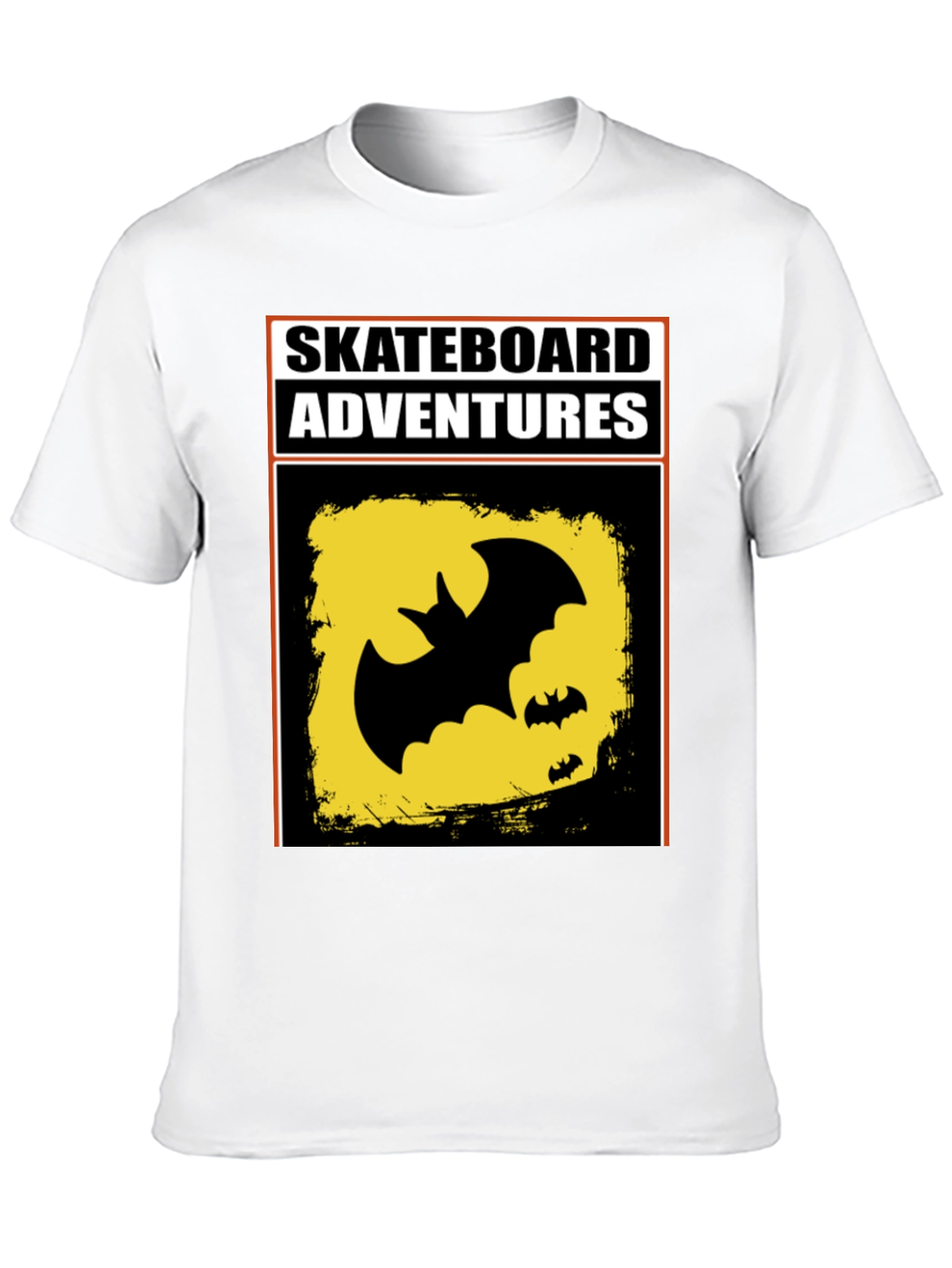 Black Skateboard Adventures Bat T-Shirt - Black view 10
