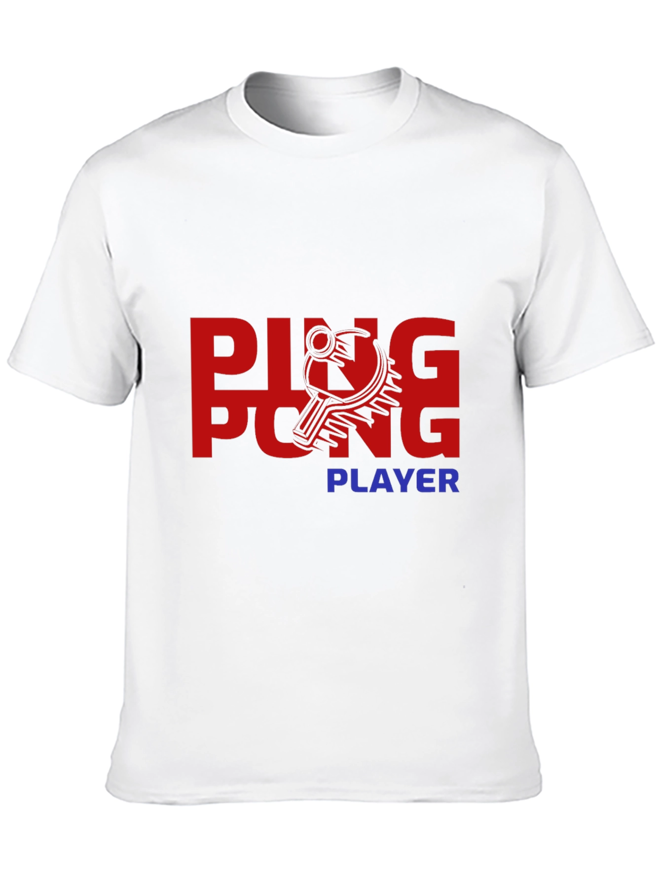 Black Ping Pong Player Graphic Tee - Stylish & Comfortable view 10
