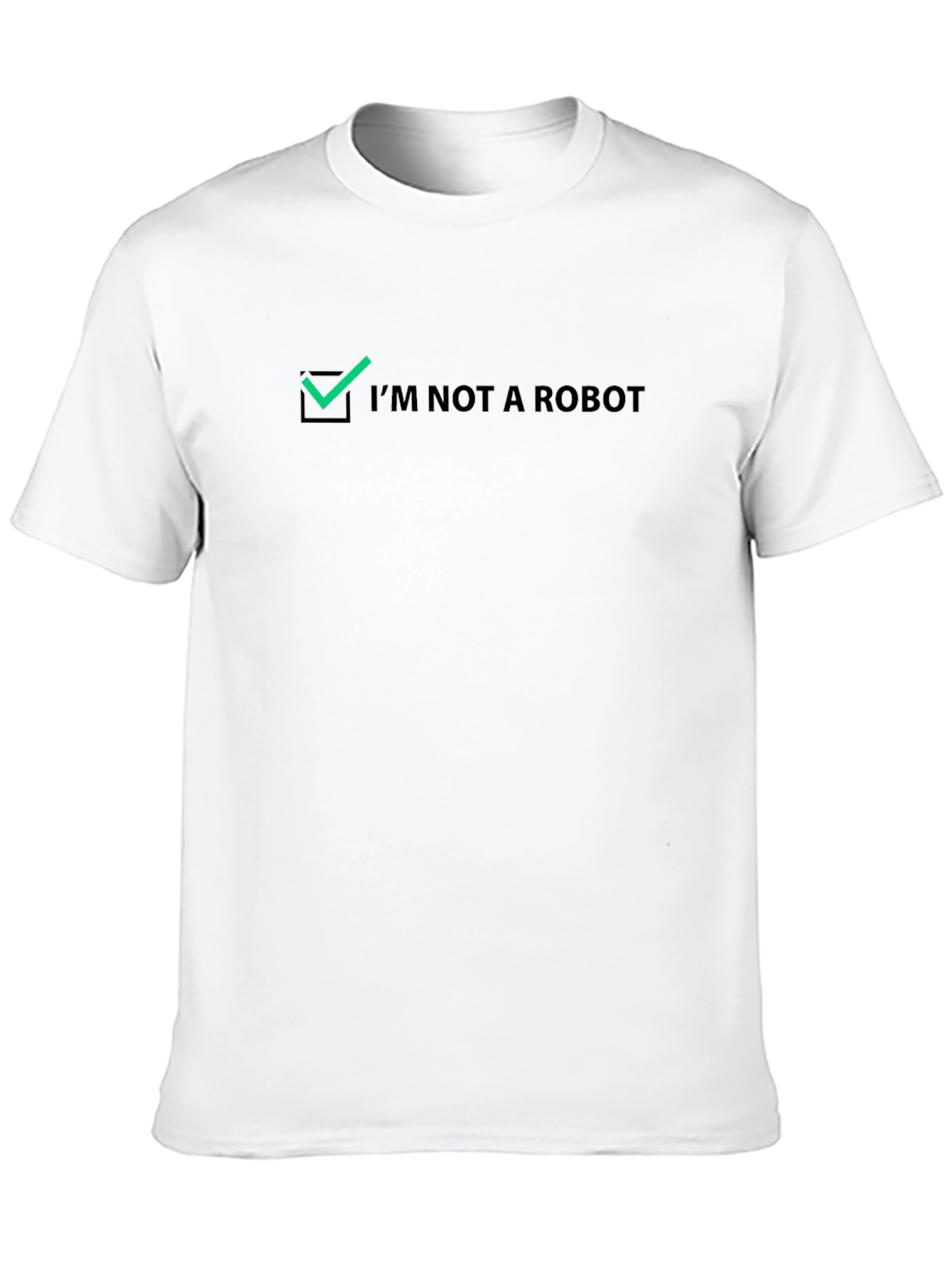 Black I'm Not A Robot Novelty Graphic Tee view 10