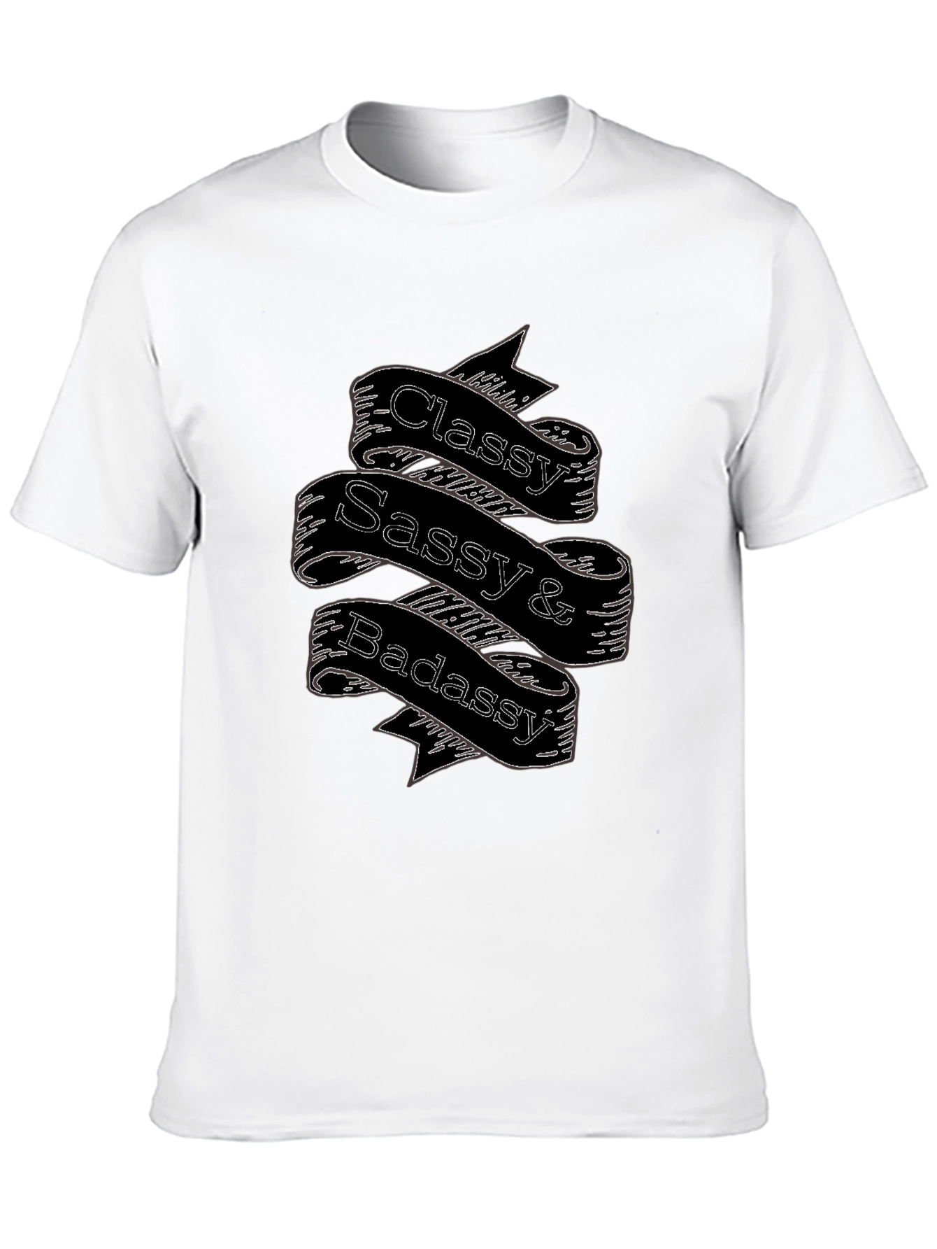 Black Classy Sassy Badassy Black T-Shirt view 10