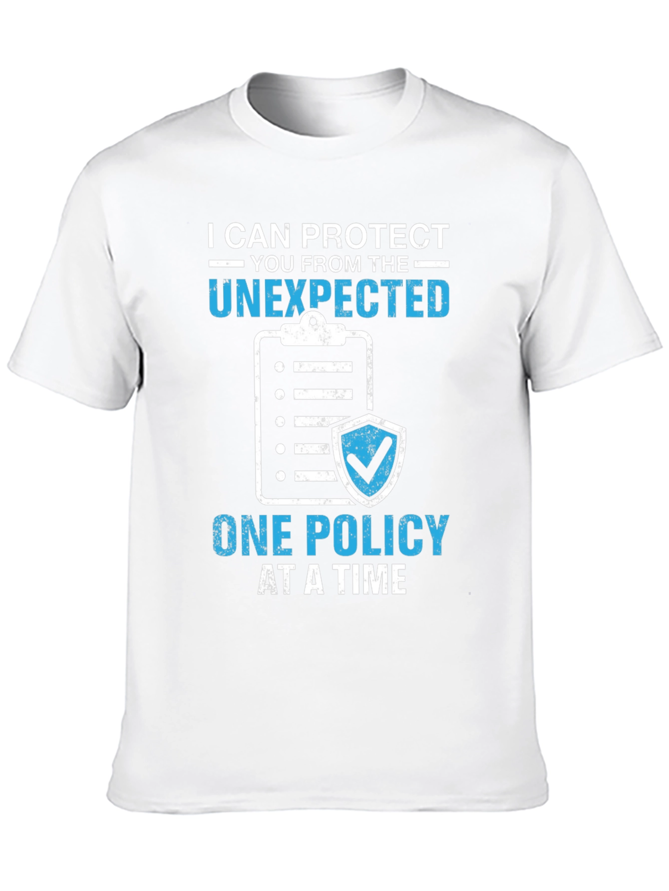 Black Protect the Unexpected Insurance Policy T-Shirt view 10