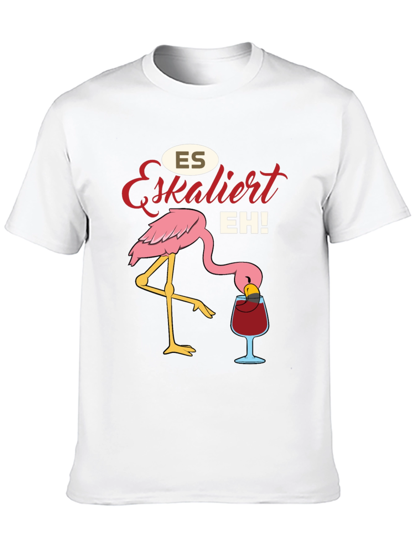Black Es Eskaliert EH! Flamingo T-Shirt view 10