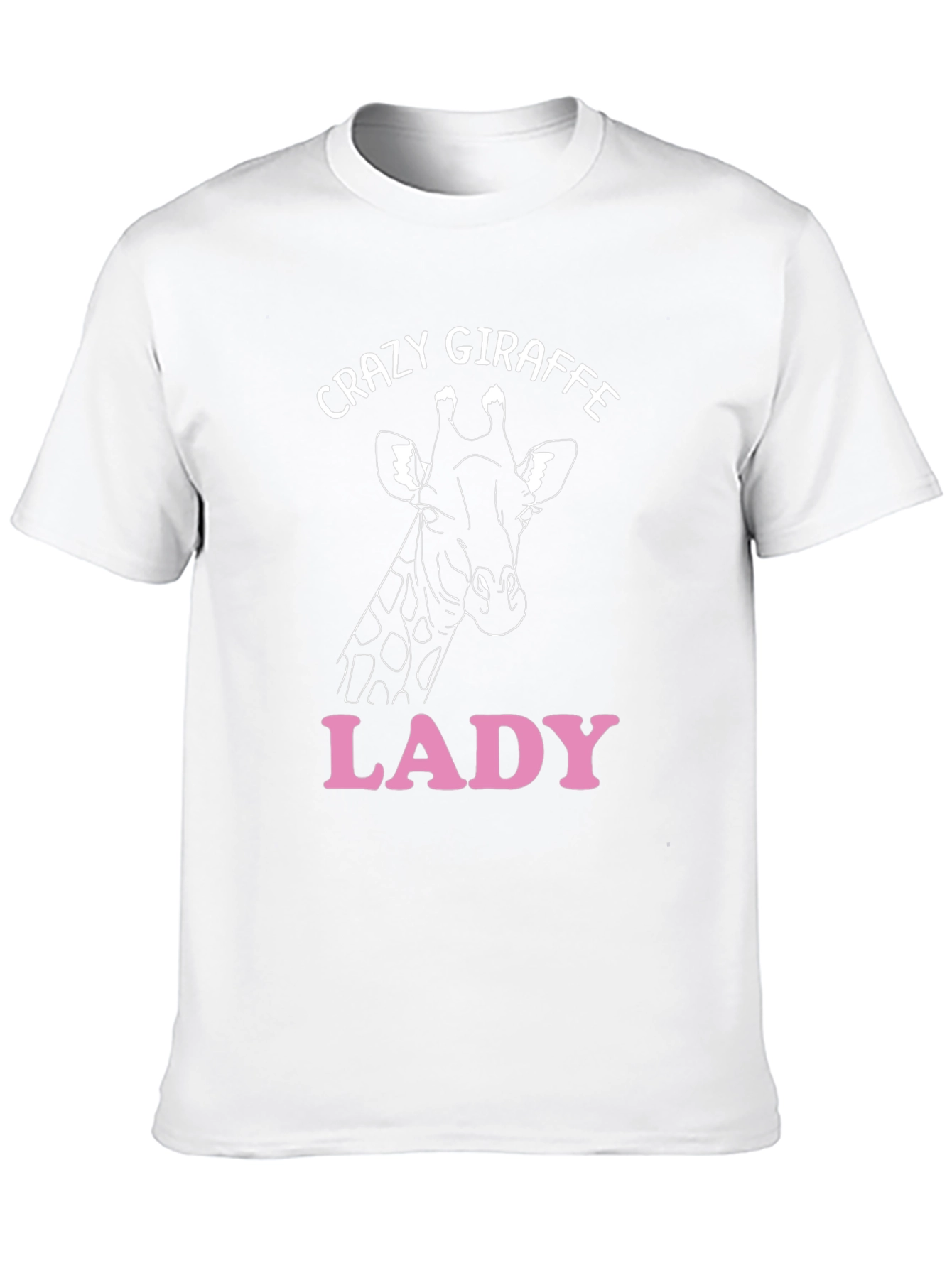 Black Crazy Giraffe Lady T-Shirt view 10
