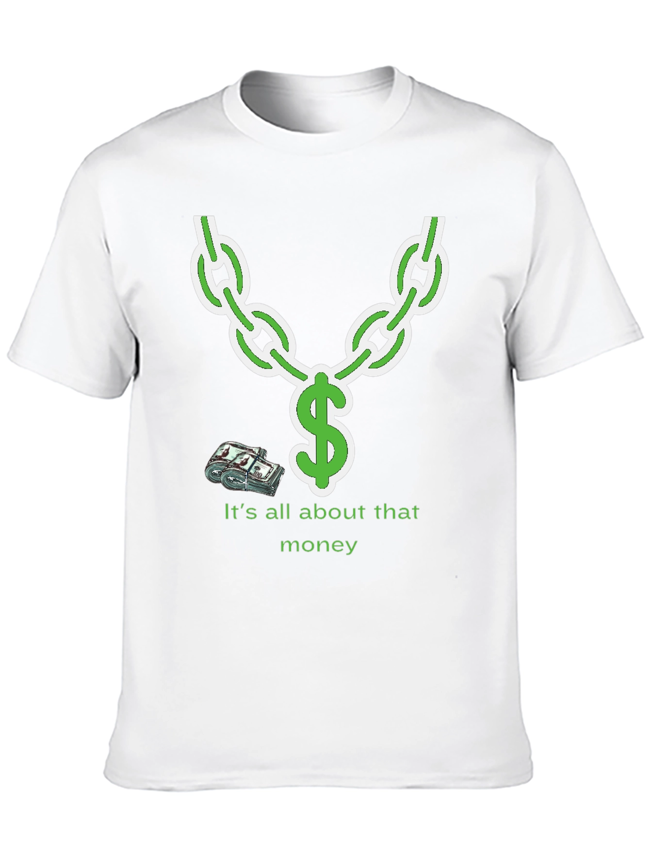 It's All About That Money Chain Graphic T-Shirt - 10