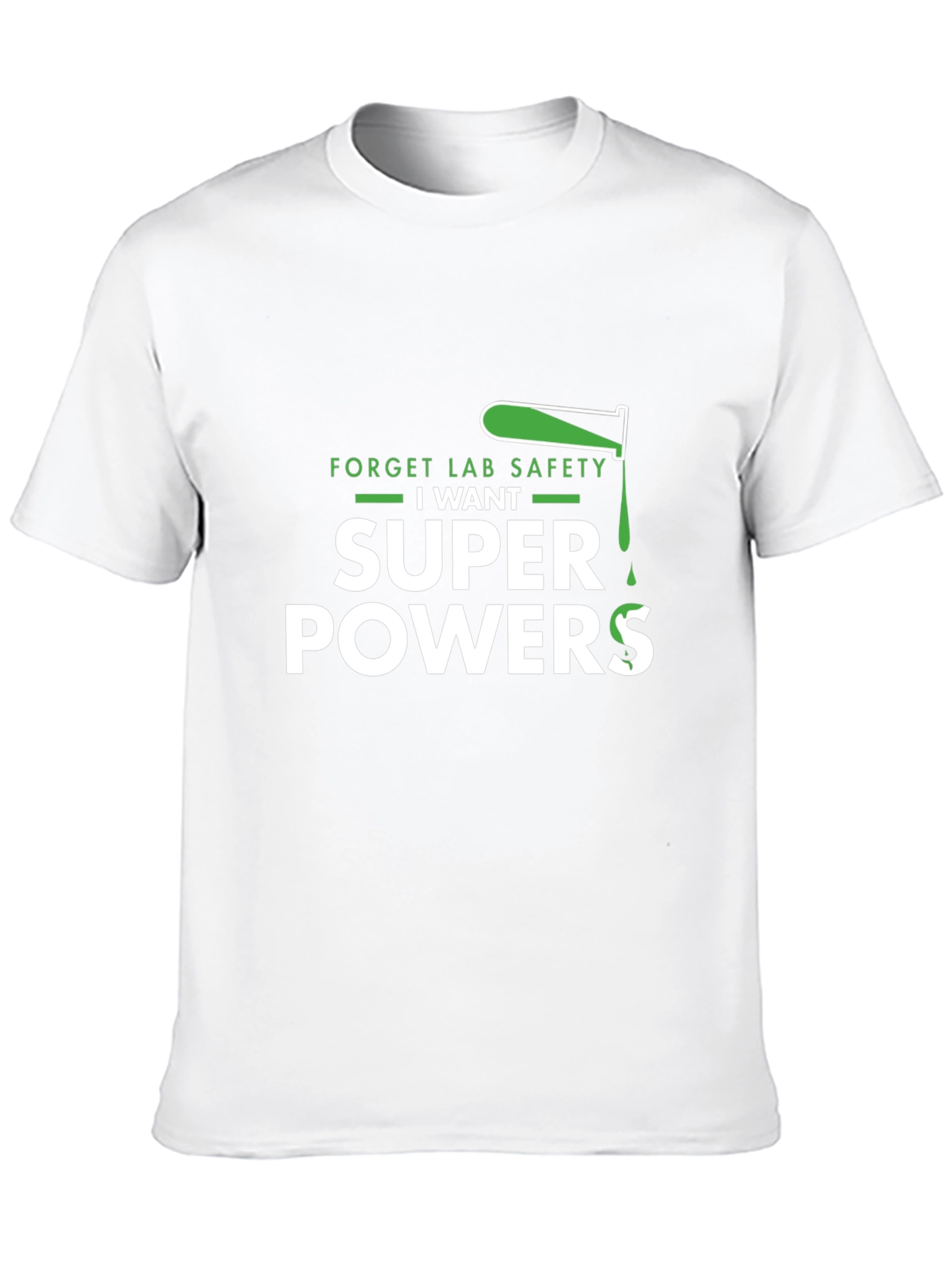 Black Forget Lab Safety I Want Superpowers Black T-Shirt view 10