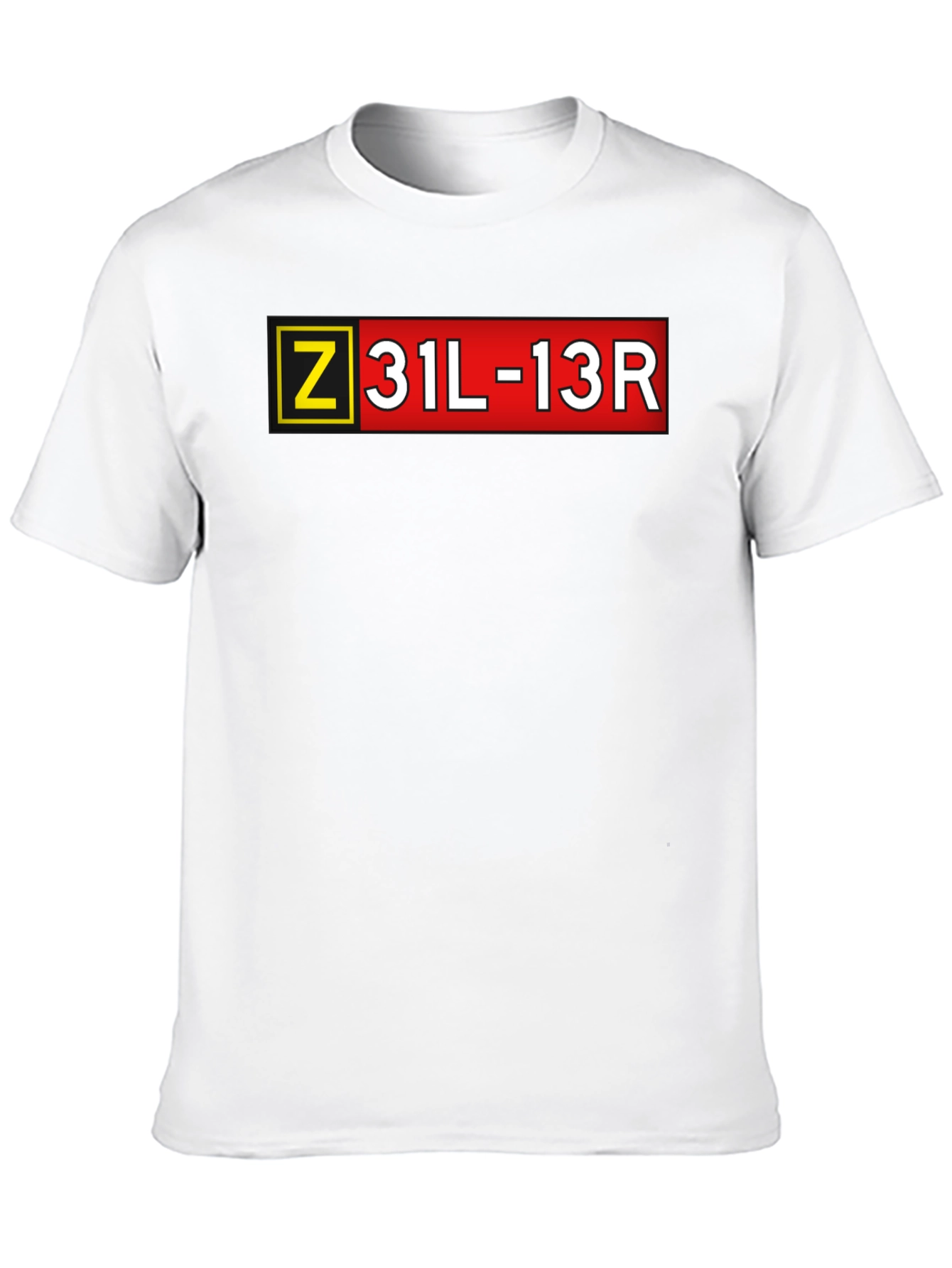 Black Aviation Runway Code T-Shirt view 10