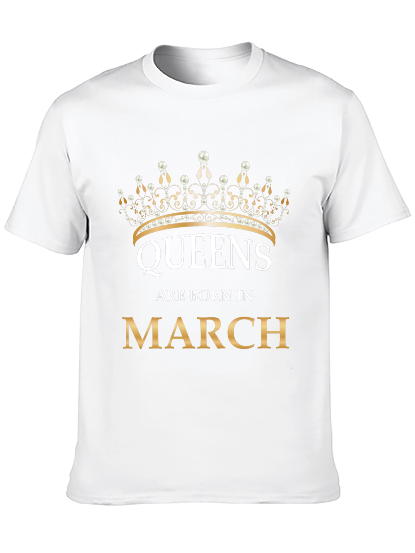 Black Queens are Born in March T-Shirt - Birthday Gift view 10